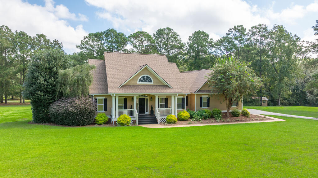 Set on 3.62 acres, this home gives you something you don't often find in a neighborhood, plenty of space between you and your neighbors. You get the privacy and breathing room of a larger homesite without giving up the feel and convenience of neighborhood living. Offering 3240 square feet, the home features 4 bedrooms and 3.5 bathrooms, along with a dedicated dining room, breakfast nook, home office, and bonus room, giving you plenty of flexibility for everyday living, working from home, or hosting guests. A brand-new roof and newly refinished hardwood floors offer added peace of mind.  The main living area is bright and inviting, with vaulted ceilings, new hardwood floors, a fireplace, and French doors overlooking the pool and backyard. The kitchen offers stainless steel appliances and a breakfast bar, with the breakfast nook creating another comfortable spot to enjoy meals and take in the natural light.  The main-level primary suite offers a comfortable place to unwind, complete with a large walk-in closet with built-in storage and bathroom featuring a garden tub and separate shower. The additional bedrooms offer plenty of room for family or guests, while the home office and bonus room give you even more options for work, hobbies, a playroom, or extra living space.  Outside is where this home really starts to feel special. The in-ground pool and expansive covered back porch set the stage for summer afternoons, weekend gatherings, and quiet mornings with coffee. Mature trees and the oversized lawn create a peaceful backdrop and make the property feel tucked away, even though you're still part of a neighborhood.  And while it feels private, you're still incredibly convenient to everything. The home is just 5 minutes from the heart of Cairo for restaurants, shopping, and groceries, approximately 1 mile from Tired Creek Golf Course, and about 20 minutes from Downtown Thomasville.  This is a home that gives you a little bit of everything, from room to spread out, space to entertain, thoughtful updates, privacy to enjoy, and a location that keeps everyday conveniences close by.