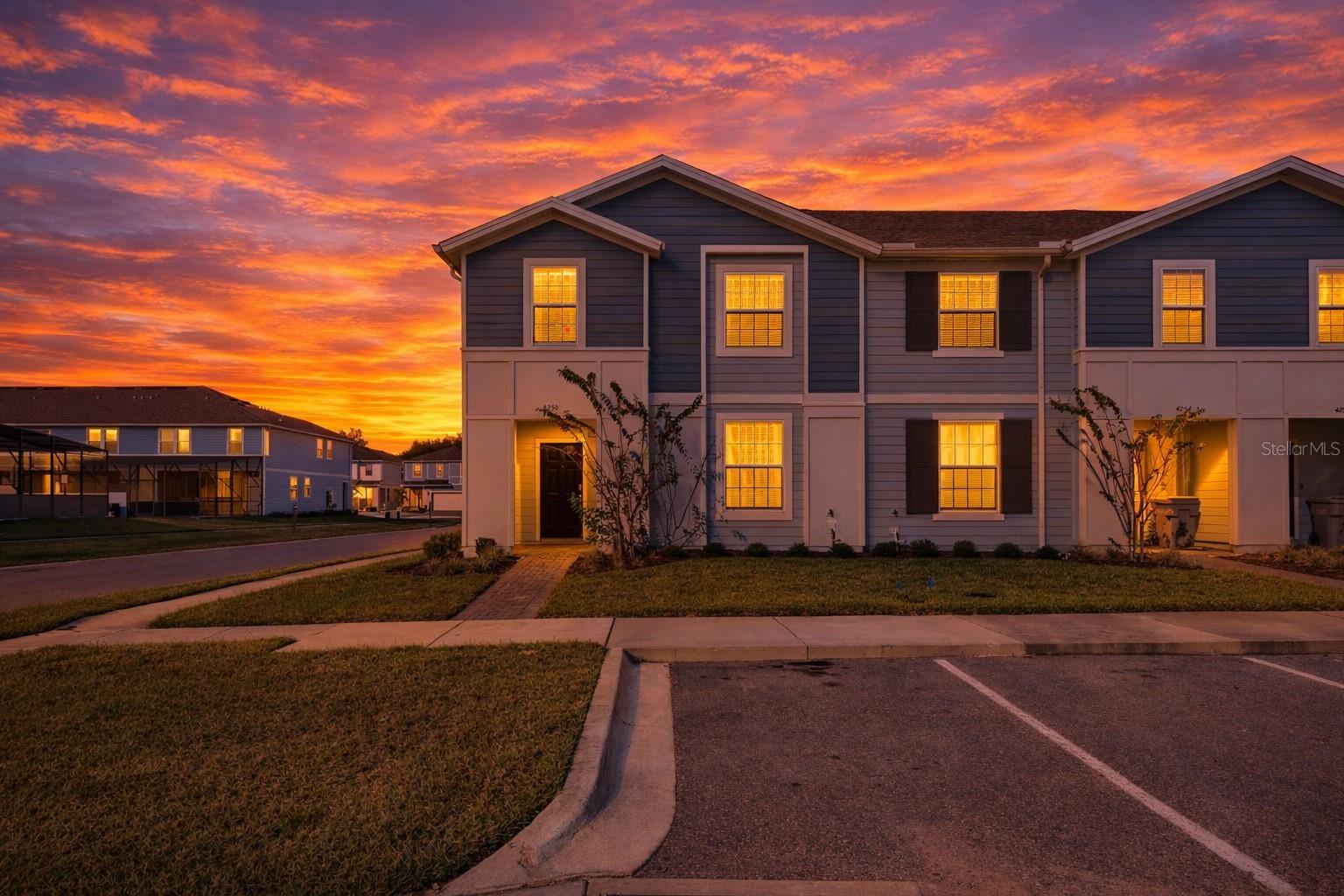 Discover this spacious end unit 5 bedroom 4 bathroom townhome, lightly used as a vacation and short term rental and maintained in exceptional condition, making it feel barely lived in and truly turn key. The home is professionally themed, fully furnished, and being sold ready for immediate use, with strong rental appeal and the possibility of future bookings and revenue to convey with the sale.Located just a short distance from the community’s entertainment and amenity complex, residents and guests can enjoy tennis courts, a pickleball court, water park, restaurant, playground, and park. Safety and peace of mind are prioritized with 24/7 live guard security at the gate along with roaming patrols throughout the community.This prime location offers easy access to Universal Orlando, Epic Universe, Walt Disney World, major shopping, outstanding golf courses, Reunion Resort, Championsgate City Center, and a convenient drive to some of the best beaches in the country.With a competitive price point, excellent rental appeal, strong potential investment returns, and a motivated seller who is open to considering all offers, this property represents an exceptional opportunity for both investors and lifestyle buyers alike.