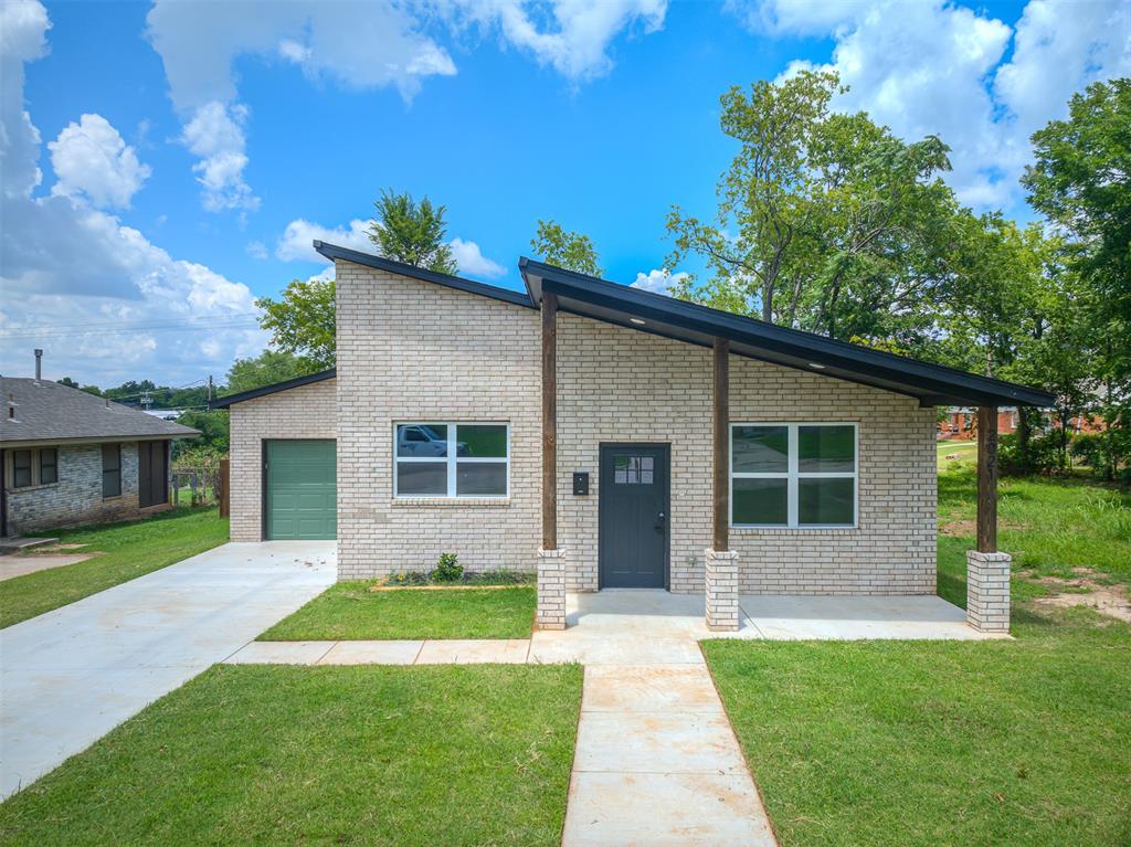 Luxury Living. First-Time Buyer Price.Why settle for an older home when you can own a beautifully designed new construction home with modern finishes, energy efficiency, and lower maintenance, all for $230,000?Ideally located just minutes from Downtown Oklahoma City, the Innovation District, OKANA Resort, major highways, shopping, dining, and entertainment, this thoughtfully designed home offers the perfect combination of style, convenience, and affordability.Step inside to discover an open-concept floor plan filled with natural light, soaring ceilings, designer lighting, and luxury vinyl plank flooring throughout the main living areas. The stunning kitchen serves as the heart of the home, featuring sleek quartz countertops, custom cabinetry, stainless steel appliances, a spacious island with seating, and contemporary black fixtures that create a timeless modern aesthetic.The inviting living room is anchored by a striking fireplace, creating the perfect space for relaxing or entertaining guests.The private primary suite offers a peaceful retreat with a beautifully appointed ensuite bathroom, complete with dual vanities, a tiled walk-in shower, and generous closet space. Two additional bedrooms provide flexibility for family, guests, or a home office.Outside, enjoy a spacious backyard ready for entertaining, pets, gardening, or simply unwinding after a long day.Buyer Benefits You'll Love:Brand-new construction with builder warrantyModern finishes throughoutQuartz countertopsDesigner fireplaceFenced YardGarage OpenerEnergy-efficient featuresMinutes to Downtown OKCConvenient access to I-35 and I-235Schedule your private showing today and discover why this may be one of the best values in new construction in Oklahoma City.3 BEDS 2 BATHS 1,429 SQ.FT. LIVING AREA