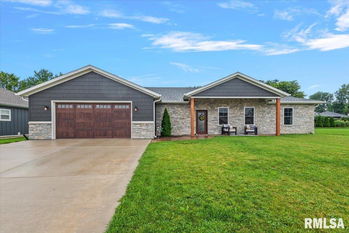 Looking for a unique home in the Chatham School District? Then this is the one for you! This modern ranch in The Highlands is built with premium Insulated Concrete Form (ICF) construction. All exterior walls consist of solid concrete reinforced with rebar providing superior structural strength, excellent soundproofing and outstanding durability. The home features a fully heated floor system and high efficiency HVAC system cutting energy costs. Gorgeous kitchen with plenty of cabinets and island. Large primary suite with massive closet and high-end organizers. Beautiful large covered rear stamped patio. This is a rare type of construction in our area and does cost on average 12% more to build than a regular stick frame home. The buyer of this home will understand the lifetime of cost savings in this type of construction and how comfortable an ICF constructed home is plus the security of having a home made of solid concrete. This is a must see!