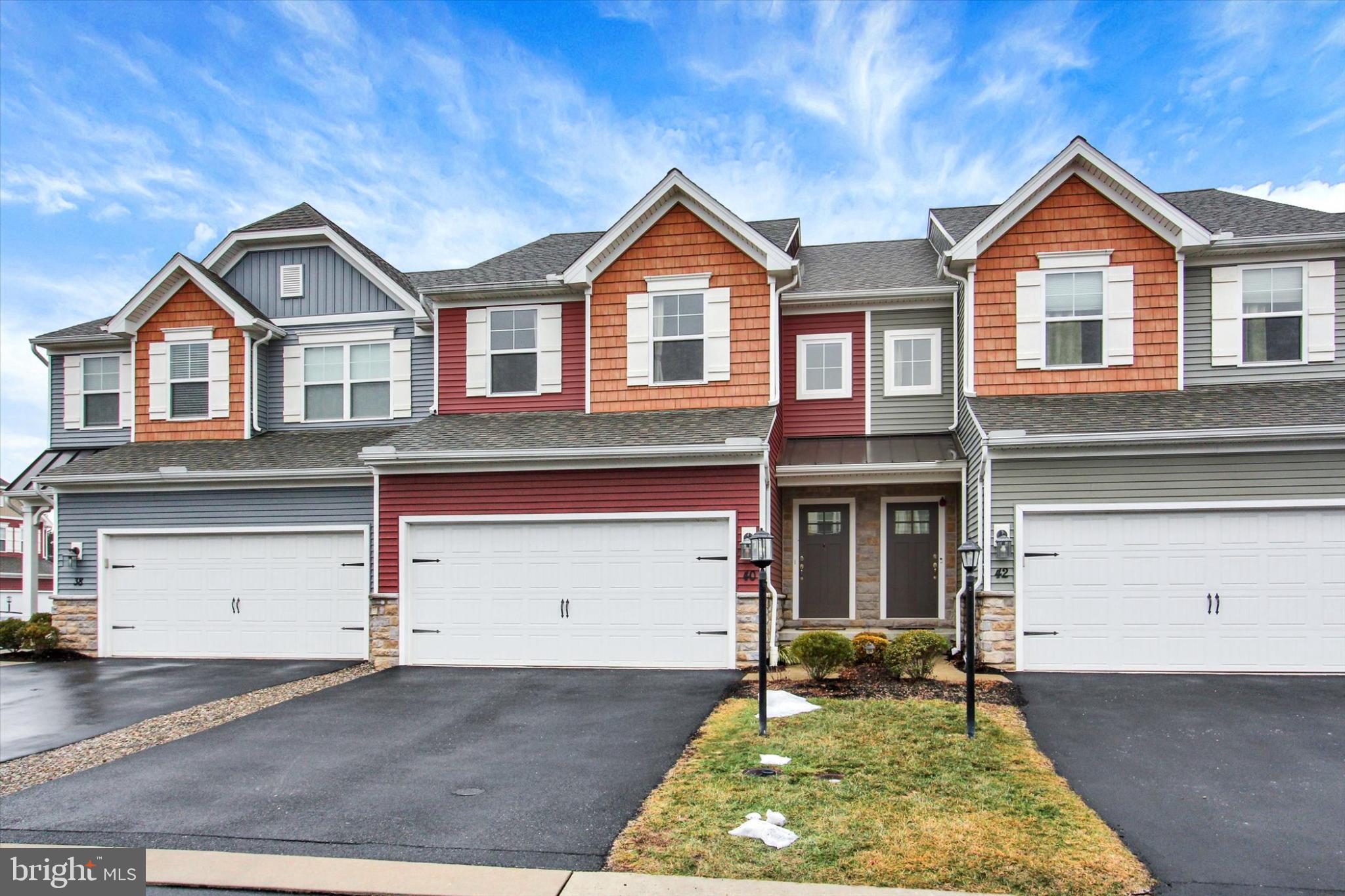 Welcome home to this meticulously maintained townhome in Cumberland Valley School District! Through the front door, you are greeted by beautiful luxury vinyl plank flooring that runs through the foyer, kitchen and dining room. The kitchen is well equipped with granite countertops, recess lighting, lovely tile backsplash and large island, ideal for meal prep. This townhome boasts an open floor plan, making entertainment a breeze. The spacious family room is great for gathering family & friends, with a beautiful composite deck just off the dining room. It’s a great spot to barbecue with friends or simply drink your morning coffee in peace. Upstairs is a spacious primary bedroom with tray ceiling and convenient ensuite with large walk-in closet and double vanity. 2 more ample-sized bedrooms are located on the 2nd level along with a hall bathroom and convenient laundry room. Need more space? The basement is mostly finished and offers a great space for additional family room, exercise or playroom. Located close to restaurants, shopping and main highways, this home is turn-key and ready for its next owner!