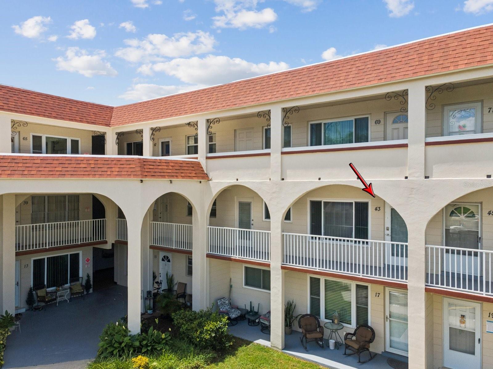 One or more photo(s) has been virtually staged. BEAUTIFUL AND AFFORDABLE FLORIDA LIVING in this nicely UPDATED 2/1 with a generous 1,100sf of living space in the spectacular On Top Of The World condos in Clearwater! You don’t want to miss seeing this one. This unit is in a Fee Simple building with no land lease making it highly sought after. There are only a few buildings here that are Fee Simple meaning there is no additional land lease fee.  Also, it’s very close to the Clubhouse and you will find many wonderful amenities in this active lifestyle 55+ community.  Your new home features exquisite NEW LVP Flooring, fresh soothing paint palate, beautiful updated kitchen featuring NEW Quartz countertops, newly painted wood cabinets, and NEW stainless appliances. Windows are upgraded and add lots of natural light to your space!  The Florida room runs the entire length across the back and is a wonderful flex space with a wall of bright windows overlooking lovely views of well kept grounds and landscaping.  Ceiling fans in each room keep spaces breezy if you like and modern sinks and faucets are in kitchen and bath.  Pet friendly community with street lighted sidewalks for day or evening strolls.  On Top Of The World is a very well maintained larger community and enjoys on-site property management, boasts a huge clubhouse, resort style pool, tons of activities, classes, and TWO Golf Courses to keep your game on par! Meet up with new friends in the Good Karma Cafe or learn to paint, join a dance class, maybe spend time in the state of the art fitness center.  On site EV Charging Stations for convenience and scheduled transportation to shopping.  The elevator is located only steps from your unit as well as the clean and maintained laundry center.  There is assigned parking with ample visitor parking. Buildings are block construction to weather any storm, in No Flood Zone, and Florida’s pristine top rated soft sand beaches are only a 10-15 minute drive away.  Right outside this gated community you will fine a plethora of restaurants, shopping, hospitals, Drs, and quaint downtown Dunedin or Safety Harbor.  It is hard to find Affordable and Beautiful communities these days in Florida with so much to keep you busy but you just found one! Reasonable HOA includes water sewer trash cable tv and internet as well as all amenities and Golf! Schedule your private showing soon!