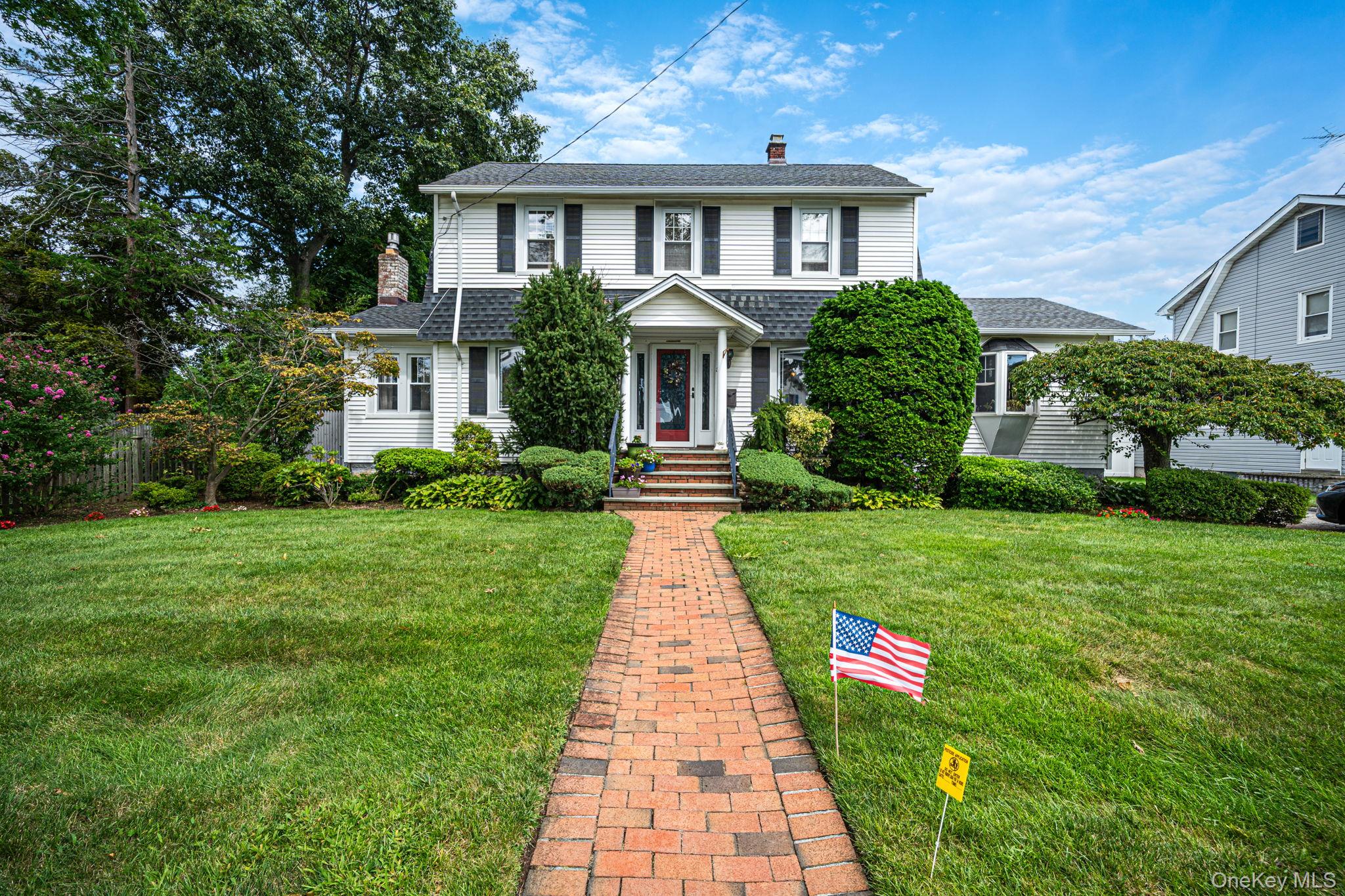 Welcome to this charming 4-bedroom, 2-bath Colonial located on a quiet street. This home offers old-world charm with comfortable living spaces and plenty of character. The living room features a cozy gas fireplace, and there is also a den , providing additional space to relax or entertain. The updated kitchen and baths add modern convenience, while the full basement and walk-up granny attic offer plenty of storage and flexible space. Enjoy summer days in the in-ground pool or on the deck, with an oversized detached garage and 4-car driveway providing plenty of parking and storage. A wonderful blend of classic charm and everyday comfort!
