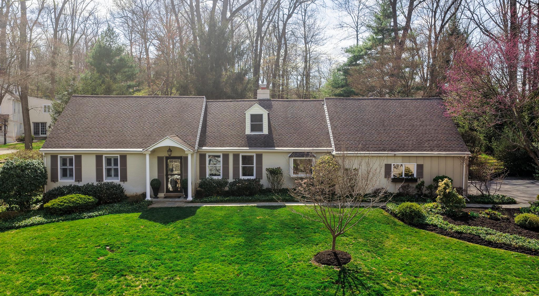 **Seller has set an Offer Deadline of 2:00, Sunday, April 19, 2026** Located in Devon’s highly sought-after Shand Tract, 650 Timber Lane is a charming and thoughtfully expanded Cape Cod offering 4 Bedrooms and 3.5 Baths. This move-in-ready home seamlessly blends classic character with tasteful updates, all within a neighborhood celebrated for its vibrant social atmosphere and strong sense of community.A welcoming Foyer accented by crown molding and wainscoting opens to rich hardwood floors that extend throughout the home. The formal Dining Room features custom built-ins, while the spacious Living Room with a gas fireplace flows into a beautiful family room highlighted by vaulted ceilings, skylights, and expansive windows overlooking the backyard. Just beyond, a flagstone Patio invites relaxed indoor-outdoor living.The updated Kitchen offers granite countertops, a center island, custom off-white cabinetry, and a cozy breakfast area complete with a fireplace and bay window. The first-floor Primary Suite, appealing to a range of lifestyles, features a beautifully updated ensuite Bath with a walk-in shower, porcelain tile flooring, a double-sink vanity with polished black quartz countertops, and recessed lighting. Across the hall, a private Office provides flexible use and can easily serve as a fifth bedroom. A Powder Room, Laundry/Mudroom, and direct access to the garage complete the main level.The second floor offers three additional spacious Bedrooms, all equipped with ceiling fans, along with a Full Hall Bathroom, a cedar closet, and attic storage accessed through the second bedroom.The partially finished lower level provides wonderful recreation space with painted floors and walls and a drop ceiling with lighting. Generous in size, the area comfortably accommodates a sectional sofa, seating, a pool table, and more. A full Bathroom and multiple storage rooms add exceptional functionality, while a basement door leads outside via steps to the backyard.Additional highlights include radiant heated floors, fresh paint throughout, and timeless plantation shutters.Outdoors, the property continues to shine with a flagstone patio, large fenced rear yard perfect for activities, a dedicated lawn shed, and an attached side-entry two-car garage.Ideally located within the top-ranked Tredyffrin���Easttown School District, and just minutes from downtown Wayne, Gateway Shopping Center, Whole Foods, Wegmans, the Devon Horse Show, and SEPTA Regional Rail, this home offers outstanding convenience for shopping, dining, and commuting.** Please note  - Seller does not believe that the Square Footage number in the Public Record reflects the All Seaons Room. Buyer to verify.