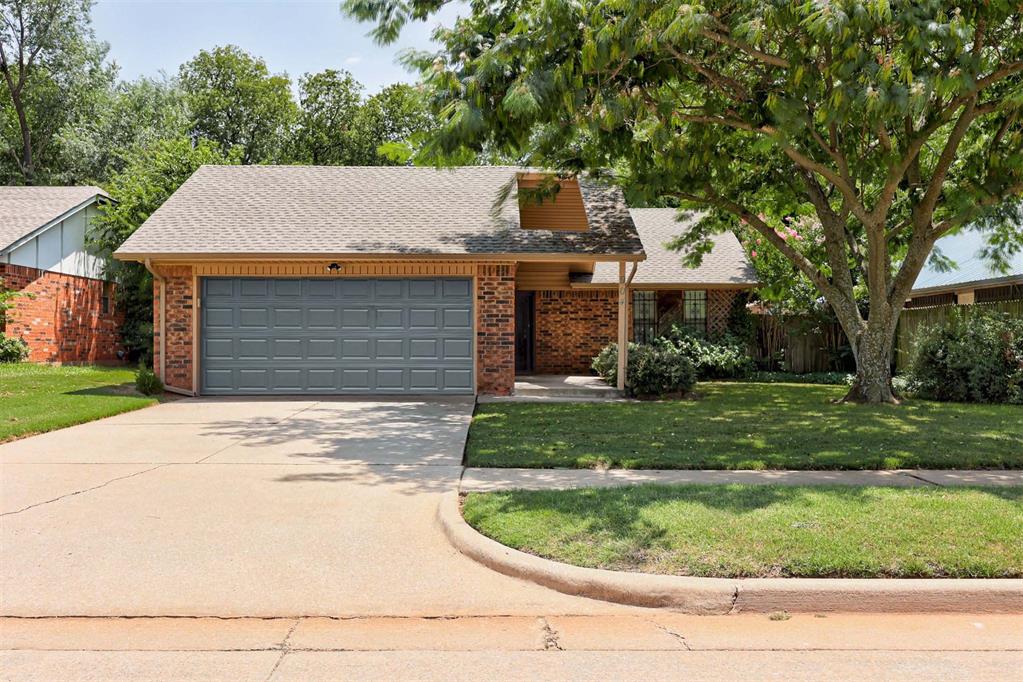 Welcome to 904 David Rd in Moore — a home where pride of ownership truly shines! Offered at just $200,000, this one-owner beauty was built in 1985 and has been lovingly maintained from day one. QUALIFIES for the Cleveland County Downpayment Assistance Program! The location couldn’t be better: just a short stroll to Buck Thomas Park(walking trails, fishing ponds, Happy Tails dog park, tennis courts, skatepark, sand volleyball, and playgrounds) and from your very own front yard you’ll have a perfect view of the 4th of July fireworks show.
Step inside and you’ll immediately feel the warmth. The open kitchen and living room create the ideal gathering space, highlighted by vaulted ceilings and a cozy gas fireplace. Natural light pours through the skylight in the entryway, setting the tone for the bright and welcoming atmosphere throughout the home.

The backyard is your personal retreat. With mature trees, no behind neighbors, and plenty of shade, you’ll love the privacy. Relax on the covered patio while listening to the soothing sounds of the water feature that adds a peaceful touch to the space. Gorgeous landscaping front and back, along with a Tough Shed storage shed, in-ground garage storm shelter, newer roof, and full guttering, make this home as practical as it is beautiful.

This is the perfect opportunity to step into homeownership with confidence. Schedule your private showing today and come see why this home is one you don’t want to miss!