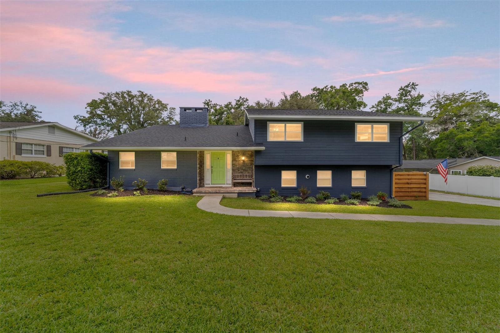 This beautifully updated 3-bedroom, 2.5-bath home Located just minutes from Ocala’s historic district,  in the sought-after Woodfield neighborhood offers the perfect blend of character, comfort, and convenience.  

Step inside to discover a stunning chef’s kitchen featuring a 6-burner gas cooktop with griddle, double ovens, a wine fridge, farmhouse sink, and a bar-height island—perfect for entertaining or gathering with family. The spacious dining area easily accommodates a large table for hosting.

This split-level home offers multiple living spaces, including an upstairs family room with a cozy wood-burning fireplace, where all three bedrooms are conveniently located. The primary suite is light-filled and spacious, featuring a beautifully updated bathroom and generous walk-in closet. Two additional bedrooms share a modernized full bath. and both ample closet space.

Downstairs, enjoy a second family/game room, a home office, and a large enclosed porch that could double as a gym. Step outside to your private backyard retreat—complete with a covered patio, a large in-ground pool and spa, and a whimsical treehouse. There’s even an additional storage building for your tools or hobbies.  

Tucked away for privacy and offering beautiful sunsets in the evenings, this home truly has it all. Easy to show—don’t miss your chance to make it yours!