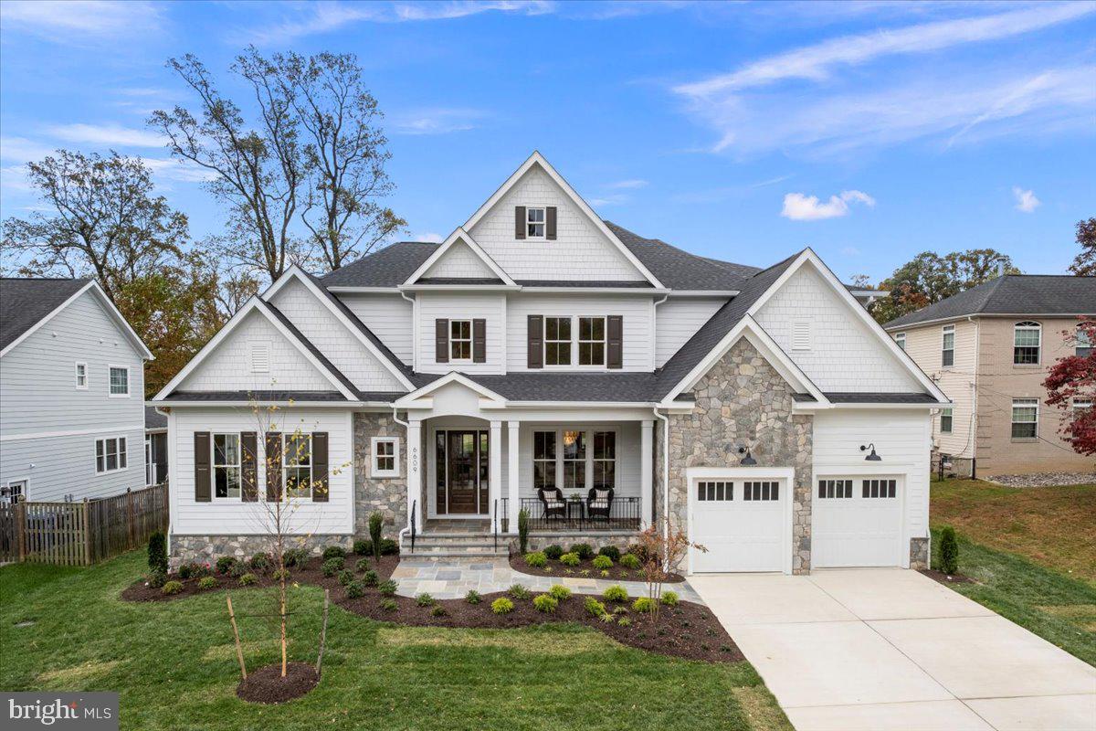 New 6BR/5.5BA custom home built by McLean-based, Focal Point Homes. Within walking distance to Haycock Elementary and situated on a 0.37 acre lot at the end of a cul-de-sac, this home offers endless welcoming features.  From the spacious main level gathering area perfect for entertaining, to the chef's kitchen and the covered porch overlooking private backyard, you'll feel right at home.  The kitchen features Wolf/Subzero/Cove appliances, a 12-foot Calacatta Abezzo Quartz island and a stunning custom hood over the 48" range.  Other highlighs  include a generous main level suite, 7" white oak engineered floors, 10' main level and 9' second level ceilings, multiple home office locations,  Brizo & Kohler faucets , a basement fitness room and wet bar, plus thoughtful details such as the exterior gas line for a future grill, car-charging pre-wire in the garage, in-ceiling speakers, and much more!  McLean HS, Longfellow MS, Haycock Elem.
