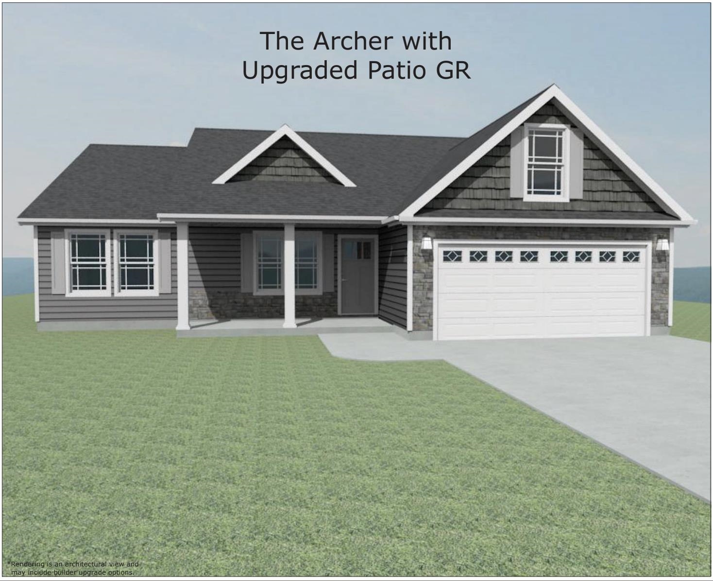 The Archer floor plan is an open concept home featuring 3 bedrooms, & 2 bathrooms! Large kitchen with an island and painted cabinets. Granite counters throughout. Standard features in this home include stone exterior & architectural shingles, 10-foot ceilings in LR, crown molding with rope lighting in the master bedroom and living room, and partially covered patio! Color options available depending on stage of construction. Incentives available when using a Preferred Lender & Attorney Lot 73