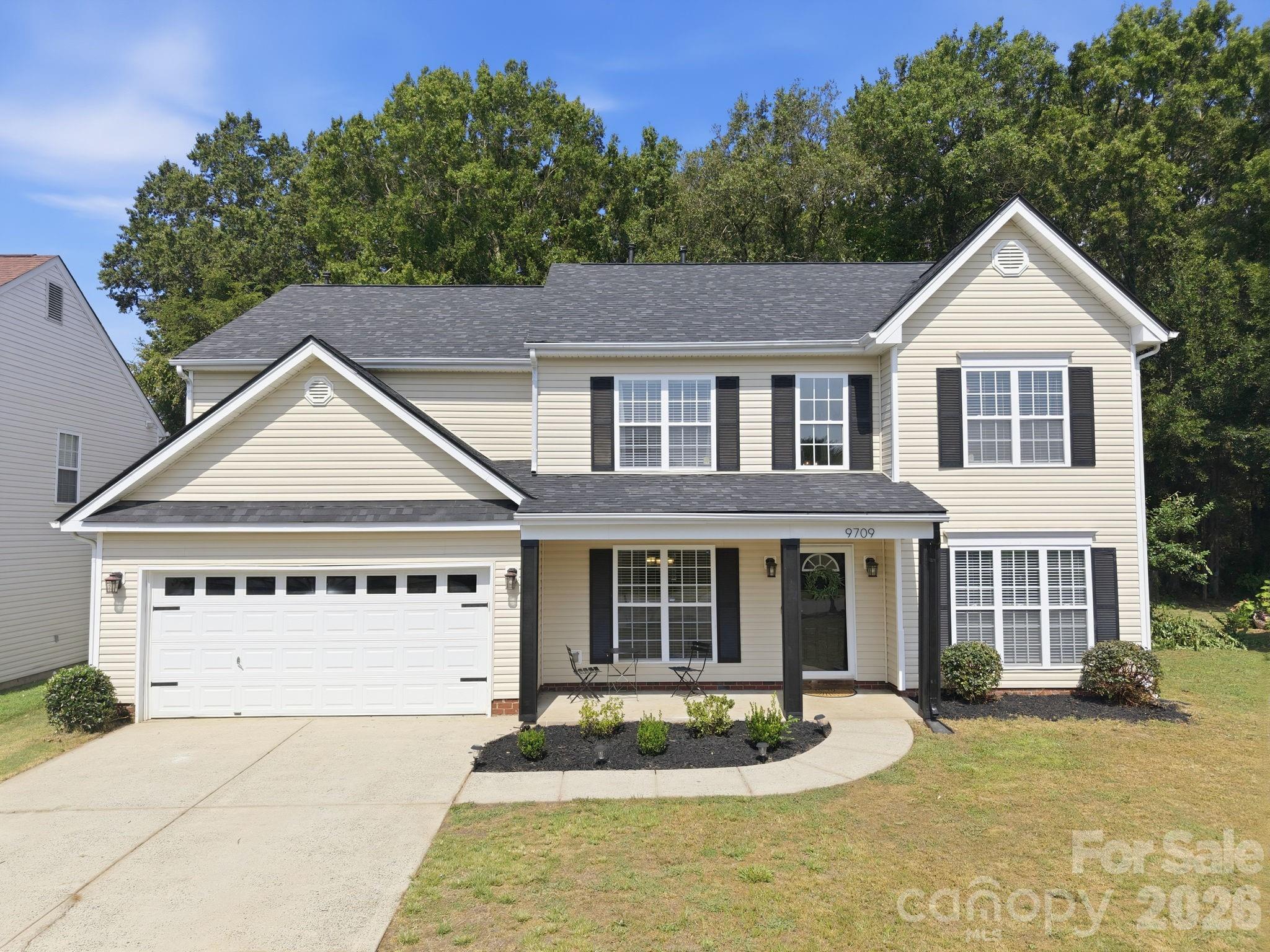Over 3,000 sq. ft., 5 bedrooms and major updates—all under $450K in Steele Creek!!! This spacious home offers a flexible floor plan with a main-level bedroom and full bath, perfect for guests, a home office or multigenerational living. Major expenses have already been taken care of with a new architectural roof in 2025 and both HVAC systems replaced in 2024. Inside, you'll find a bright two-story foyer, luxury vinyl plank flooring, crown molding and a refreshed kitchen with brand-new GE stainless steel appliances. The oversized primary suite includes a private sitting area, while spacious secondary bedrooms and an additional loft provide plenty of room to spread out. Outside, enjoy a private backyard with a covered porch, large patio and covered gazebo, plus a heated and cooled garage that works great as a gym, workshop or hobby space. Conveniently located in Steele Creek near shopping, dining, recreation, major highways and the airport. With 5 bedrooms, 3,000+ sq. ft., newer major systems and a $449,000 price, this home offers a lot of space and value in Steele Creek.