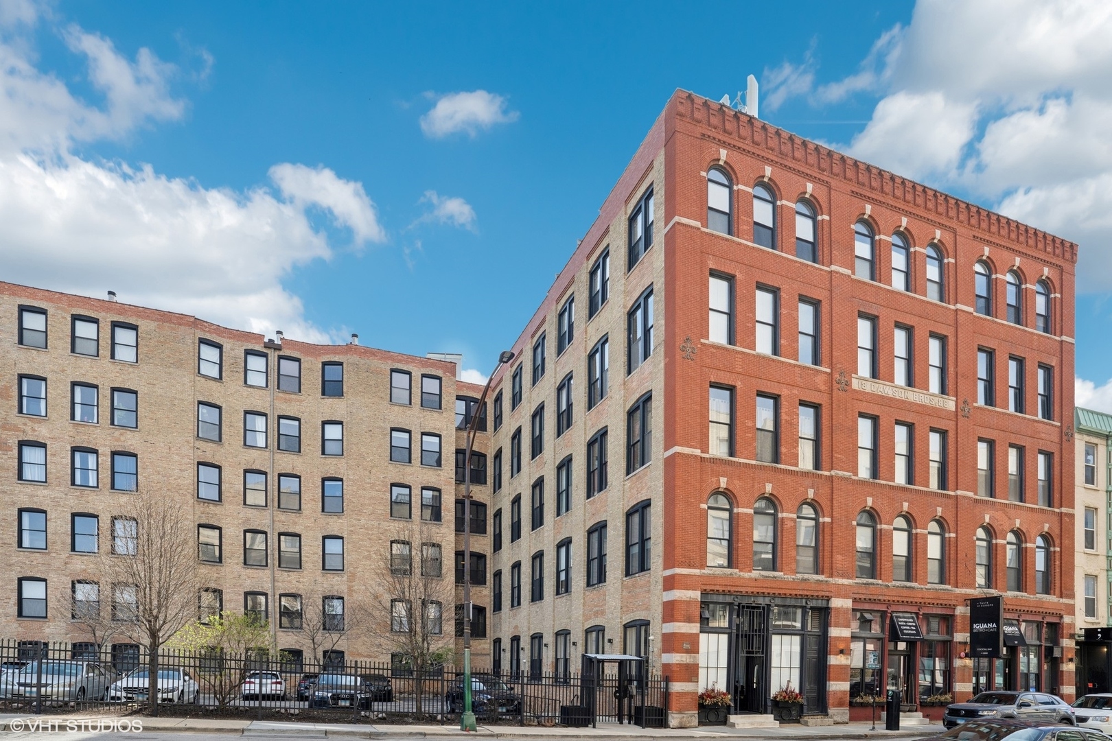 Welcome to City Towne Lofts, this one of kind spacious 1BED/1BATH loft could be your new place to call home! With 15' ceilings, exposed brick, a fireplace and east facing windows allowing for an abundance of natural sunlight to highlight all aspects of this unit. The open floor plan features an island in the center of the kitchen, hardwood floors throughout, tons of storage space and a separated bedroom. The Spiral staircase leads to another space that could be turned into a cushion nook or storage. All these features come together to make this a unit like no other. Unit was freshly painted! New roof deck with grills, lounge seating and a bar area for your enjoyment. Pet friendly. Additional Storage, bike storage and a laundry room are all included. Parking options in the building and nearby if needed. Perfectly located on edge of River West and Fulton Market. Easy access to the West Loop, Fulton Market, River North, West Town, and right by the Blue Line at Grand and Halsted. You will love the easy access to great restaurants coffee shops and grocery stores all at your doorstep!!