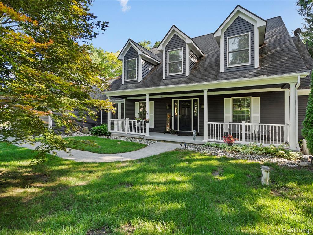 Your lake life starts here at one of the most stunning, unique lots on All-Sports Bennett Lake! This picturesque .78-acre lot offers breathtaking panoramic views and access to Lobdell and Hoisington Lakes, all by boat, in just minutes! Whether you're into relaxing beach days, lakefront dining, or adventurous water sports, this is truly a lifestyle you can’t beat! This well-designed home offers a thoughtfully laid out floorplan featuring a show-stopping all-season room with floor-to-ceiling windows, heated and cooled for year-round enjoyment of those incredible lake views. The completely renovated kitchen is a dream for hosts and chefs, featuring quartz countertops, stainless steel appliances, and space galore for holiday gatherings. The first floor also features a spacious family room, a dedicated home office, a luxurious primary suite with dual walk-in closets, and a large ensuite bathroom with both a soaking tub and shower. Upstairs, you’ll find a loft, two additional bedrooms, and a full bathroom. The walkout basement is partially finished and full of potential, featuring a large workshop, tons of storage, and a living space. It also offers all paved access (no dirt roads!) and a three-car attached garage with pristine epoxy floors! But what truly sets this property apart from the views and large lot, is the incredible lake lifestyle. Spend a quiet afternoon on Hoisington’s sandy beach, join in on the fun at Lobdell’s swimming hole, boat over to North Shore for ice cream and pizza rolls, or grab drinks at Snappers and margaritas at Cancun Mexican Grill!  Enjoy fireworks from your boat on the 4th of July and Labor Day, compete in fishing tournaments, and convenient marina for gas and supplies. Whether you're looking for a year-round home or the ultimate getaway, this property offers luxury, comfort, and the unbeatable experience of three destination lakes at your doorstep. See the doc box for full property description and property features/ updates!