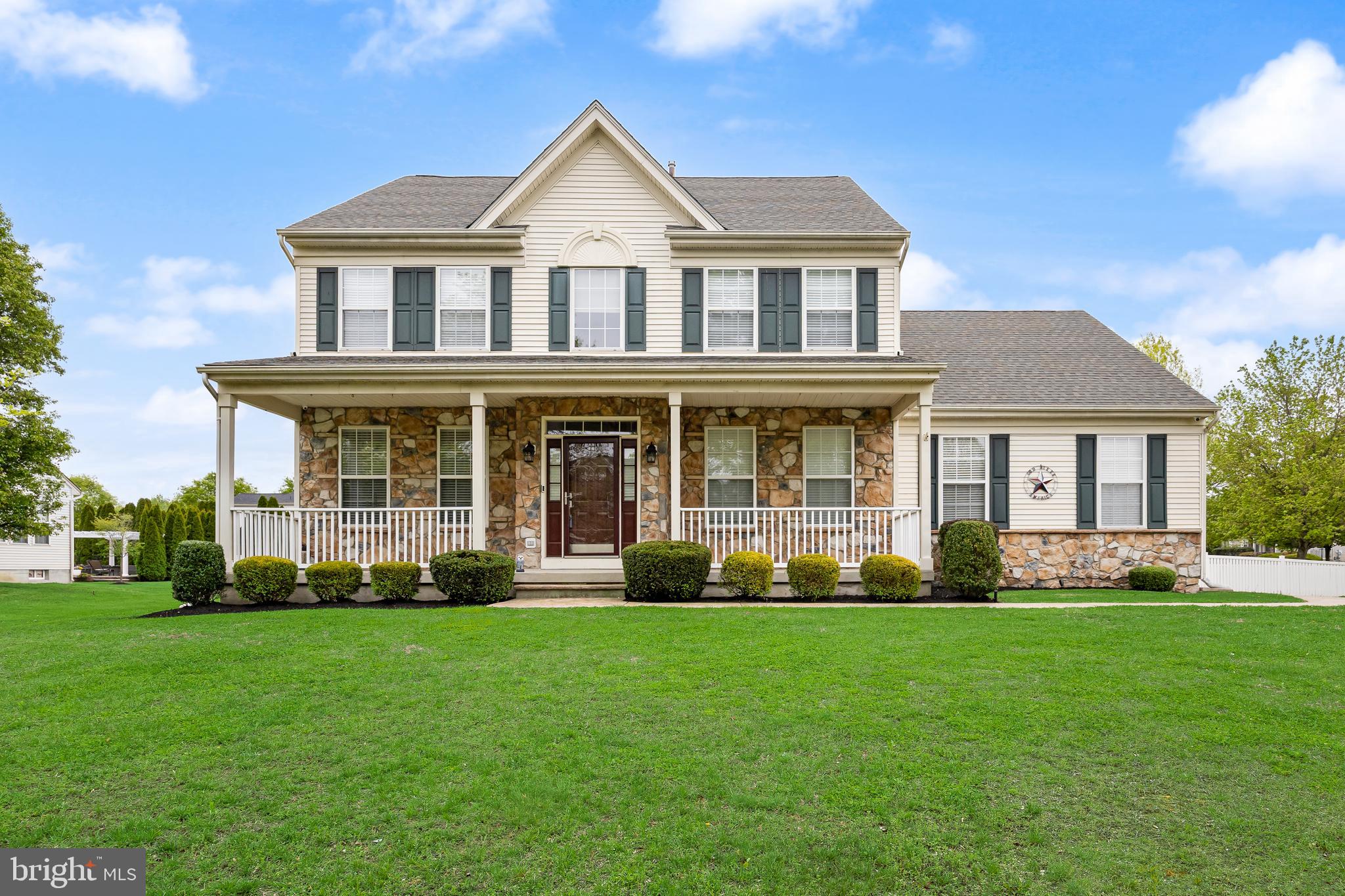 Welcome To 9 Cottonwood Drive, Where Space, Style, And Comfort Come Together Effortlessly In Lumberton’s Prestigious Coventry Glen. This Exceptional 5 Bed, 3.5 Bath Wellington Model, Situated On A Premier Corner Lot, Offers A Thoughtful Layout Designed For Today’s Lifestyle. Step Inside And You’ll Immediately Notice The Newer Gleaming Hardwood Floors (2021),  That Flow Beautifully Throughout The Home, Creating A Warm And Elegant Backdrop For Everyday Living. A Spacious Living Room Sits Proudly Off The Foyer. The Beautifully Newly Renovated Chef’s Kitchen (2021) Serves As The Heart Of The Home—Spacious, Stylish, And Ideal For Hosting Holidays, Entertaining Friends, Or Enjoying Everyday Family Meals. The Large And Bright Family Room, Adjacent To The Kitchen, Features A Cozy Fireplace Lined By Stunning Tile.  Just Off The Family Room Is A Convenient Bonus First-Floor Office Or Flex Space, Perfect For Working From Home, A Homework Station, Or A Quiet Reading Nook. The Dining Room Is Positioned Off A Convenient Butler’s Pantry Connected To The Kitchen And Is Highlighted By Stunning Millwork.  A First-Floor Bedroom With A Private Ensuite Bath Provides The Perfect Setup For Multigenerational Living, Long-Term Guests, Or A Private Retreat For Visitors, Offering Both Comfort And Convenience Right From The Start. A Half Bath And Laundry Room Round Out The Exquisite First Floor.  Upstairs, Feel The New Plush Carpeting On The Stairs Which Lead To The Primary Suite. This Gorgeous Space Offers A True Retreat, Featuring A Beautifully Renovated Spa-Inspired Ensuite Bath And Generous Walk-In Closet Space Plus An Additional Linen Closet And Reach In Closet.  A Total Of Five Bedrooms Total Provide Comfortable Accommodations For Family And Guests,Serviced By A Full Hall Bath. The Full Finished Basement Expands Your Living Space Even Further, Complete With A Media Room, Wet Bar, Game Room, And Play Area—A Fantastic Setup For Entertaining Or Relaxing At Home. The Bar Features Wine Storage, A Beverage Fridge, And Pendant Lighting. Outside, Your Private Outdoor Oasis Awaits. The Heated, Security Fenced In-Ground Pool With Salt Filtration And Newer Liner (2021) Anchors The Backyard Retreat, While A Screened-In Gazebo Overlooking The Pool Creates The Perfect Place To Relax And Entertain. Complete With A Lounge Area And Cedar Lined Dressing Room To Avoid Those Wet Bathing Suits Coming Inside, It’s The Ultimate Space For Enjoying Long Summer Days And Unforgettable Evenings With Family And Friends. The Dressing Space Could Also Be Easily Converted To A Sauna Or Shower…Imagine That! With A Newer Roof (2021),  Abundant Storage Throughout, Major Updates Including New Dual-Zone HVAC  With UV Purification System Added To Both Zones (A Huge Benefit To Improve Efficiency Within The Unit And Air Quality) , A Whole House Humidifer Built Into Lower Level HVAC System, A Newer Tankless Hot Water Heater, Irrigation System,  Wired For Alarm System, And A Location In One Of Lumberton’s Most Desirable Neighborhoods, This Home Truly Has It All. Space, Style, And Resort-Style Outdoor Living — 9 Cottonwood Drive Is Ready To Impress