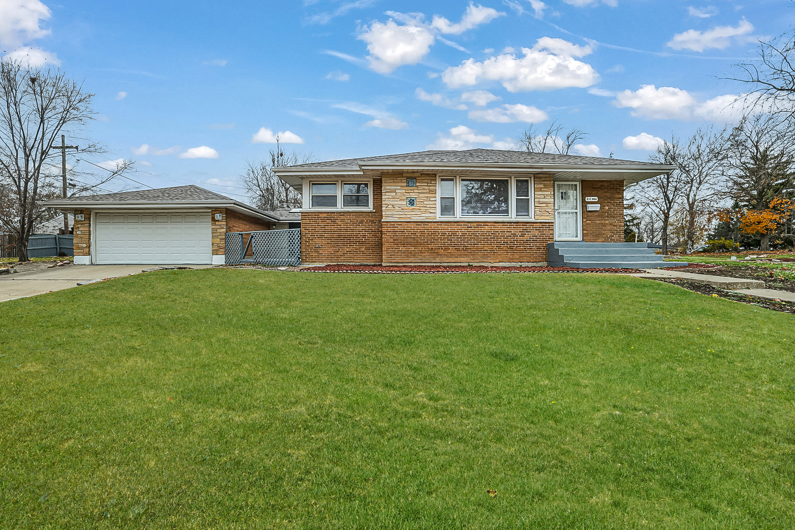 Welcome home to this solid all-brick ranch in a prime Addison location! Step inside to an oversized living room with a dedicated dining area, all set on beautiful hardwood floors throughout the entire first floor. The spacious eat-in kitchen features granite countertops and stainless steel appliances. Enjoy peace of mind with a newer roof, furnace, A/C. The home includes two full bathrooms and a fully finished basement, complete with an extra office space perfect for remote work, hobbies, or additional storage. Outside, the property stands out with a long concrete driveway that accommodates multiple vehicles, leading into a convenient attached 2-car garage. Located minutes from I-290, I-355, Route 20, and key commuter routes, this home provides quick access to shopping, dining, parks, schools, and everything Addison has to offer.    A durable, move-in-ready home with an ideal layout-this one is ready to impress.