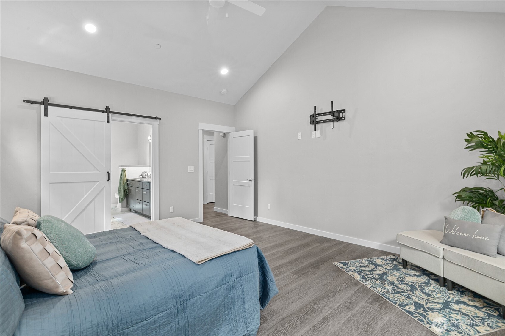Escape to the generous primary suite, where comfort and tranquility come together to create your own private retreat.