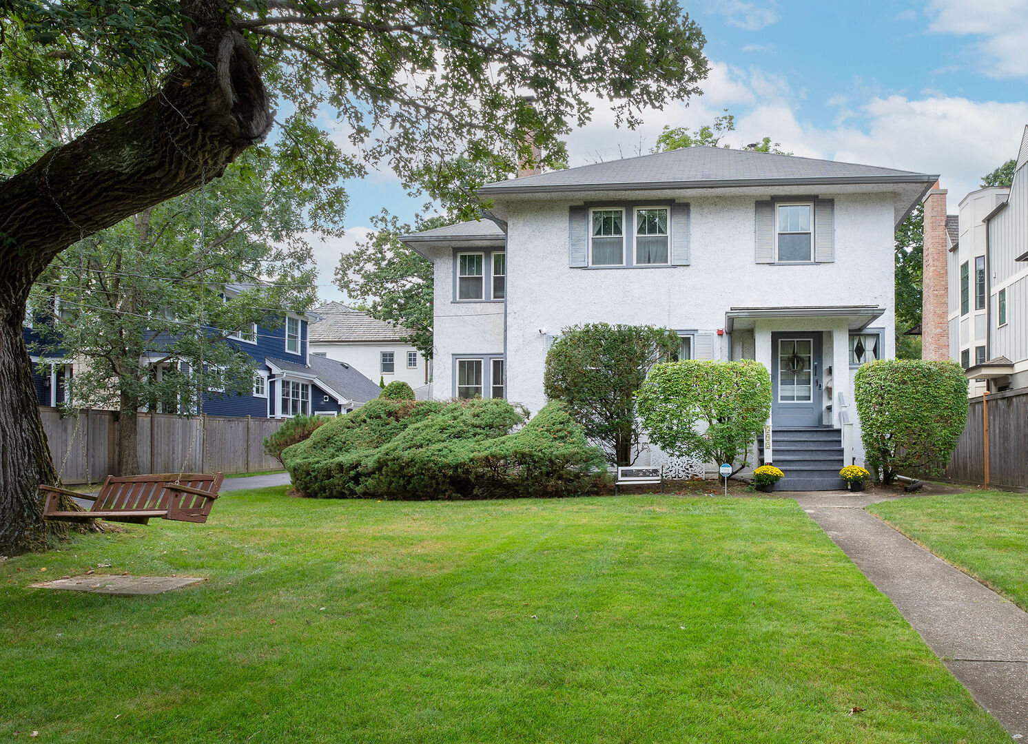Charming House in Winnetka with Timeless Appeal    Welcome to this charming four-bedroom, 1 1/2 bath Winnetka home that beautifully blends classic character with comfortable, inviting living spaces. Warm and welcoming from the moment you walk past the stately over four-hundred-year-old Burr Oak in the front yard, this home offers a wonderful combination of livability and an in-town location.   Thoughtfully maintained and filled with old-world craftsmanship, the entire home has a comfortable flow for everyday living with custom details throughout with features such as wood moldings, built-in bookshelves, and hardwood floors. The first floor includes spacious living and dining rooms and a lovely sunroom/den with windows on three sides. The second floor features a generous sitting room/office with beautiful 180-degree views of the property. The peaceful, private rear yard has a gracious stone patio. A commercial Life Safety System protects the entire home and alerts local authorities in case of fire, smoke, or carbon monoxide danger. The current owner has lived there for fifty-one years and has never had water in the basement.  The location of this home is unique, situated in a desirable Winnetka neighborhood within easy walking distance of schools and parks, and three blocks to the train, shopping, dining -and all this wonderful community has to offer.  This is a truly lovely home that offers a special opportunity to enjoy the charm and convenience of Winnetka in a setting that is easy to love.