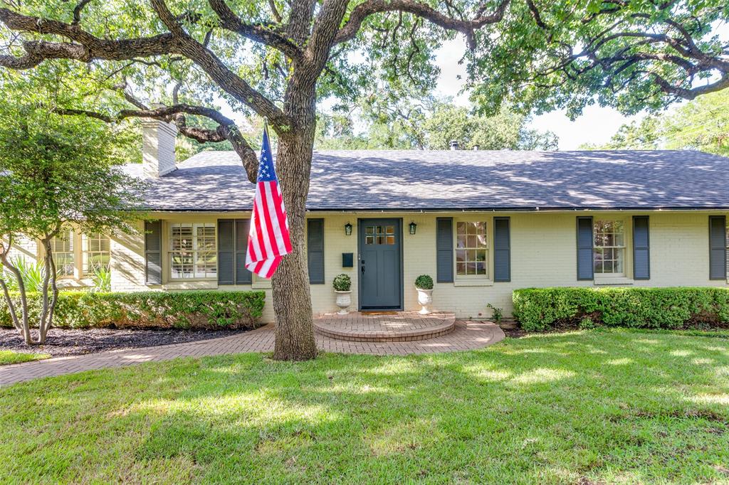 Welcome to 3604 Sherwood Avenue, located in the heart of Fort Worth's prestigious Crestwood neighborhood. This renovated single-level home features three bedrooms, three full bathrooms, office and several gathering rooms perfect for entertaining. The versatile layout is designed to accommodate both comfort and functionality. The magnificent family room is highlighted by vaulted ceilings, massive fireplace and wet bar, creating an airy space ideal for both relaxation and hosting gatherings. Adjacent to this space, a private office provides a quiet nook for studying or ideal home office. Spacious primary ensuite has a walk-in closet and sitting area. The private grounds feature a large deck and sizable green space shaded by the magnificent trees, offering a tranquil setting for outdoor activities and entertaining. The detached two-car garage adds extra convenience with ample storage space. Positioned on a large lot and prime location, this home is just a short walk to Crestwood Park and the Trinity River Trails offering endless opportunities for outdoor adventures, scenic walks and family time. Crestwood neighborhood is located moments from River Crest Country Club with convenient proximity to the Cultural District, downtown Fort Worth, legendary Stockyards and restaurants. Experience a rare blend of superior location, comfort, and lifestyle this Crestwood treasure offers. SHOWINGS BEGIN SUNDAY