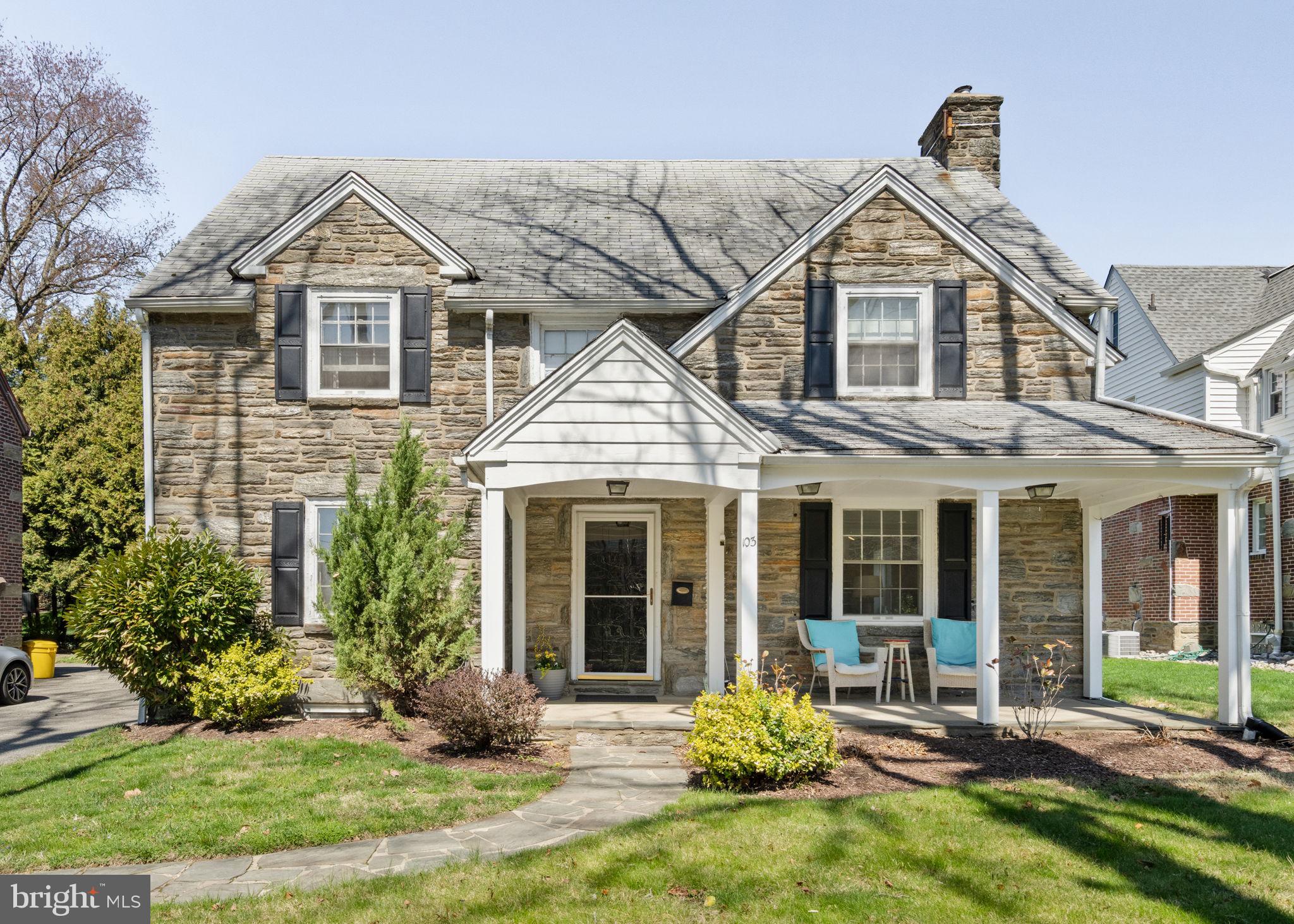 Welcome to 103 N. Highland Avenue, a classic stone Colonial in the heart of Bala Cynwyd—one of Lower Merion’s most sought-after communities and part of the award-winning Lower Merion School District. This gracious 6-bedroom, 3.5-bath home blends timeless architectural character with thoughtful updates, generous living spaces, and an unbeatable walkable location.Step inside to a bright, inviting main level where sunlight pours through oversized windows, highlighting the warm hardwood floors and elegant millwork. The expansive living room features a striking fireplace with a rich, dark mantel, built-in shelving, and plenty of room for both everyday living and entertaining. A convenient first-floor powder room adds ease for guests.The open dining and kitchen area is designed for connection—perfect for gatherings large or small. The dining room flows effortlessly into an updated kitchen with wrap-around windows, granite countertops, and ample cabinet space, creating a comfortable and functional hub for daily meals and hosting.Upstairs, you’ll find multiple levels of well-proportioned bedrooms offering incredible flexibility—ideal for large households, home offices, or private guest spaces. Three full baths serve the upper floors, including one updated with modern finishes. Central air on the first and second floors keeps the home cool throughout the summer months.The finished basement offers even more living space—perfect as a media room, playroom, fitness area, or hangout zone—along with additional storage and laundry.Outside, the home’s classic stone façade, covered front porch, and mature landscaping create an inviting presence on one of Bala Cynwyd’s most beloved residential streets. The backyard provides space to play or unwind in a peaceful suburban setting, along with a 2-car garage.This location is unmatched. Just blocks from Bala Cynwyd’s charming shops and restaurants, the Cynwyd Heritage Trail, and the beloved Bala Cynwyd Library. Parks—including the award-winning Bala Cynwyd Park, tennis courts, and playgrounds—are all moments away. Quick access to Center City via nearby train stations and major roadways makes commuting simple while enjoying the tranquility of the Main Line.103 N. Highland Ave offers the best of Bala Cynwyd living: historic charm, generous square footage, a premier school district, and a location that places every convenience at your doorstep.