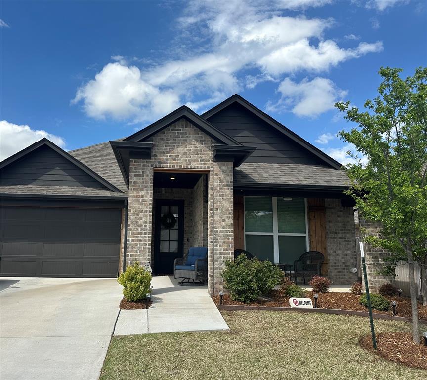 Immaculately kept home, lived in less than a year - relocating due to a job offer out of state.  Gated private community, dues INCLUDE your home lawn care, mowing front and back, fertilization and spraying! This nearly new home features extended front porch, extended back patio. Open light and neutral floor plan, open formal dining space to kitchen and living space. Primary bedroom features large bathroom, walk in shower, separate tub.  Additional wow factors:  rear patio extension, upgraded interior light fixtures, upgraded hardware and door handles, professional epoxy garage floor coating, above ground storm shelter located in the garage. The Springs at Native Plains features a clubhouse, fitness center, pool, pickleball court, pond, and walking trails.  Beautiful neighborhood in prime location!