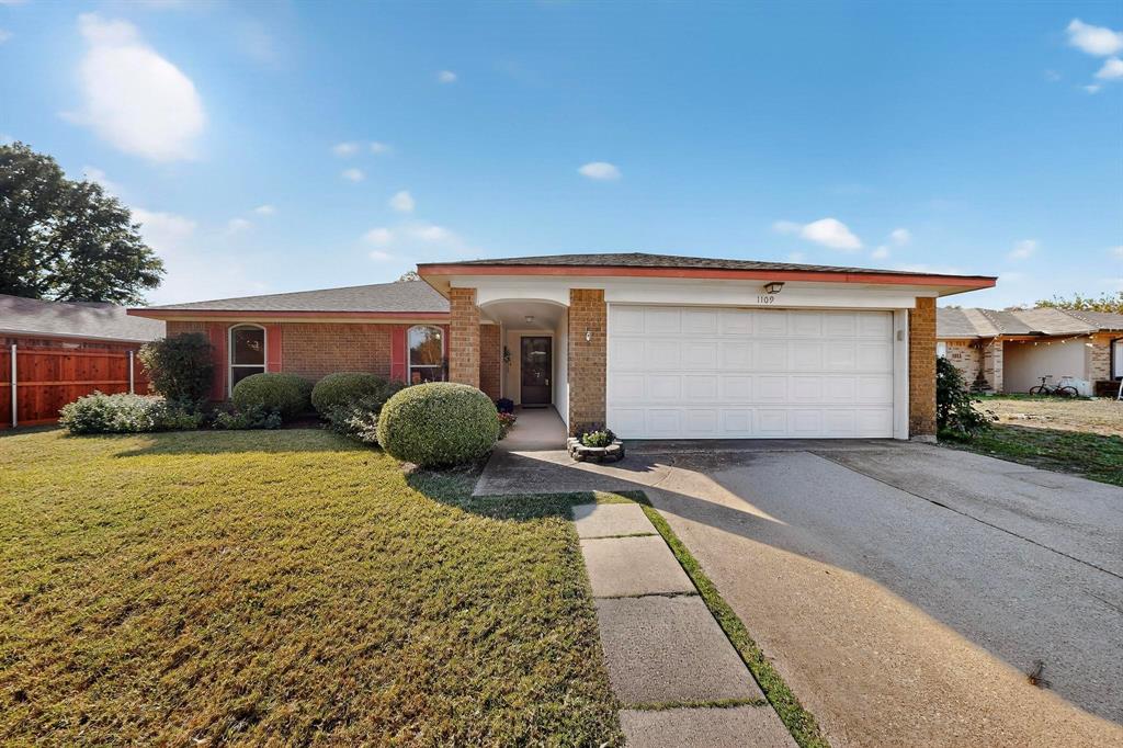 Award-winning Allen ISD. No HOA, MUD or PID. Established neighborhood, single-story charmer is ready for a new owner. Open floorplan, neutral colors, brick wood-burning fireplace, beautiful woodwork, and beams. Large backyard located on a cul-de-sac with plenty of parking. Covered patio in the rear, shed for storage. Located near schools, parks, shopping, and highways. Maintained and well-built Goodman home.