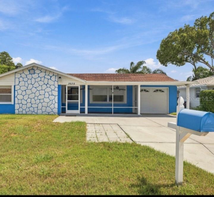Welcome home to this spacious 3-bedroom, 2-bath property offering plenty of room to live, work, and entertain! The layout features a cozy living room with a fireplace, a formal dining room, Kitchen has a skylight, a separate seating area, and an additional flex room that can easily serve as a home office, media room, or playroom.Step outside and enjoy the expansive backyard, perfect for fishing, outdoor gatherings, and endless recreation. The property also includes a shed for extra storage and plenty of space for all your outdoor needs.Major updates provide peace of mind, including a Water filter, new A/C (2025), roof (2018), windows (2018), and hot water heater (2019).Best of all: NO HOA and NO CDD fees!