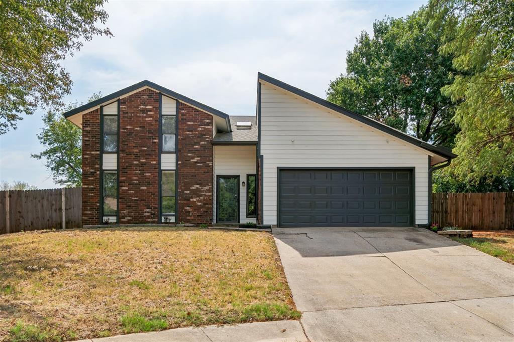 Set on an elevated quarter-acre lot at the end of a quiet cul-de-sac, this beautifully refreshed two-story home combines a spacious, functional floor plan with thoughtful updates throughout. Fresh exterior and interior paint, new LVP flooring and carpet create a crisp, move-in-ready feel from the moment you arrive. Inside, the generous living room is anchored by a gas fireplace and flows into a dedicated dining area and spacious kitchen featuring abundant cabinetry, new countertops, backsplash and appliances, plus an additional casual dining space. A guest bedroom and full bathroom on the main level offer flexibility for visitors, a home office or multigenerational living.Upstairs, the spacious primary suite opens to a large, covered walk-out balcony—an unexpected retreat overlooking the property—and features dual sinks and a tub/shower combination. Two additional generously sized bedrooms share a third full bathroom with dual sinks and beautifully updated shower tile. Bathroom improvements throughout include refreshed countertops, sinks and finishes, with one bathroom receiving a complete tub and shower update.With four bedrooms, three full bathrooms, multiple dining spaces, a downstairs guest suite and an oversized cul-de-sac lot, this home offers the space buyers are looking for with the updates already completed. Fresh, inviting and truly move-in ready in Edmond.