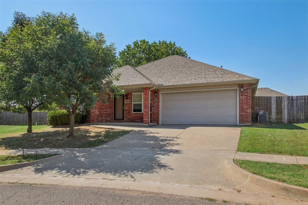 Tucked in a quiet cul-de-sac on a spacious 0.27 acre lot, this move-in ready home offers comfort, space, and convenience. With 4 bedrooms and 2 full bathrooms, the open floor plan includes a brand-new stove/oven, and a layout that flows easily into the living and dining areas—ideal for everyday living or entertaining. The freshly painted interior and all-new carpet throughout make this home feel fresh and updated. The primary suite features a walk-in closet, double sinks, soaking tub, and separate shower for added privacy and convenience. Out back, enjoy a fully fenced yard with mature trees, a covered patio, and plenty of space for pets, play, or outdoor gatherings. Located in a great neighborhood with its own private park, you'll love the peaceful setting while being just minutes from Tinker AFB, Downtown OKC, Moore, and Norman. Quick access to I-240, I-40, and I-35 makes commuting simple in any direction. Whether you're a first-time buyer or looking for an easy-to-maintain home with a great location, 4700 SE 81st St. is ready for you.