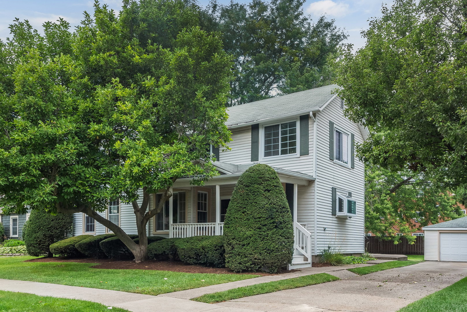 Don't miss this rare opportunity to own one of the closest single-family homes to vibrant downtown Arlington Heights and the Metra station! This timeless 3-bedroom, 2-bath home sits on an oversized 66x132 lot and features a bright layout with generous living space. A two car detached garage sits next to the stunning backyard perfect for relaxing or entertaining, all within walking distance to top-rated restaurants, shops, parks, and the train. Location, lifestyle, and outdoor space - this home has it all! Live as-is, remodel, or build your dream home at 318 W Wing Street!