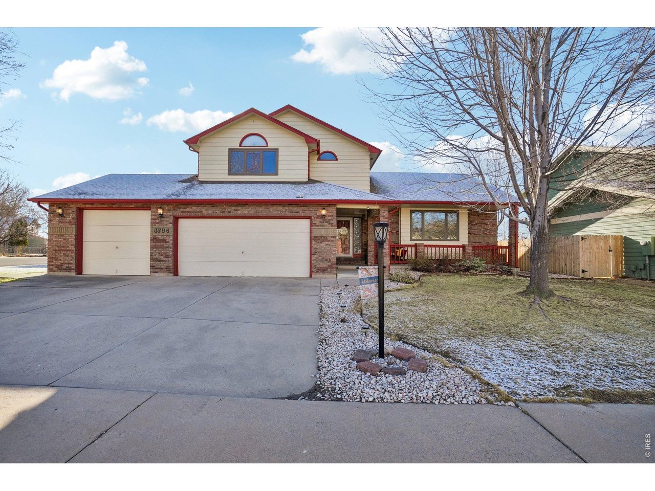 Situated on a spacious corner lot in West Loveland, this thoughtfully designed home offers incredible flexibility, generous living space, and a backyard built for Colorado living.Step inside to discover two living areas on the main level, providing plenty of room to spread out, entertain, or create dedicated spaces for a home office, media room, or play area. The layout is ideal for multigenerational living with two primary suites, each featuring private en-suite bathrooms-one located on the second floor and another in the finished basement, offering privacy and versatility for guests or extended family.The home continues to impress outdoors with a massive backyard and an expansive back deck, perfect for summer gatherings, outdoor dining, or simply enjoying the open space. The oversized three-car garage provides ample room for vehicles, storage, tools, or recreational gear.Major systems have already been upgraded, offering peace of mind for years to come, including a new furnace and air conditioning system installed in 2023, a fully owned whole-house water filtration system, newer kitchen appliances, a tankless water heater, and an active radon mitigation system. The cherry on top is a First American Home Warranty is included! Best of all, this property offers the freedom of no HOA, giving you flexibility without additional monthly fees.With its generous square footage, versatile layout, large lot, and major system upgrades, this West Loveland home is ready to welcome its next owners.
