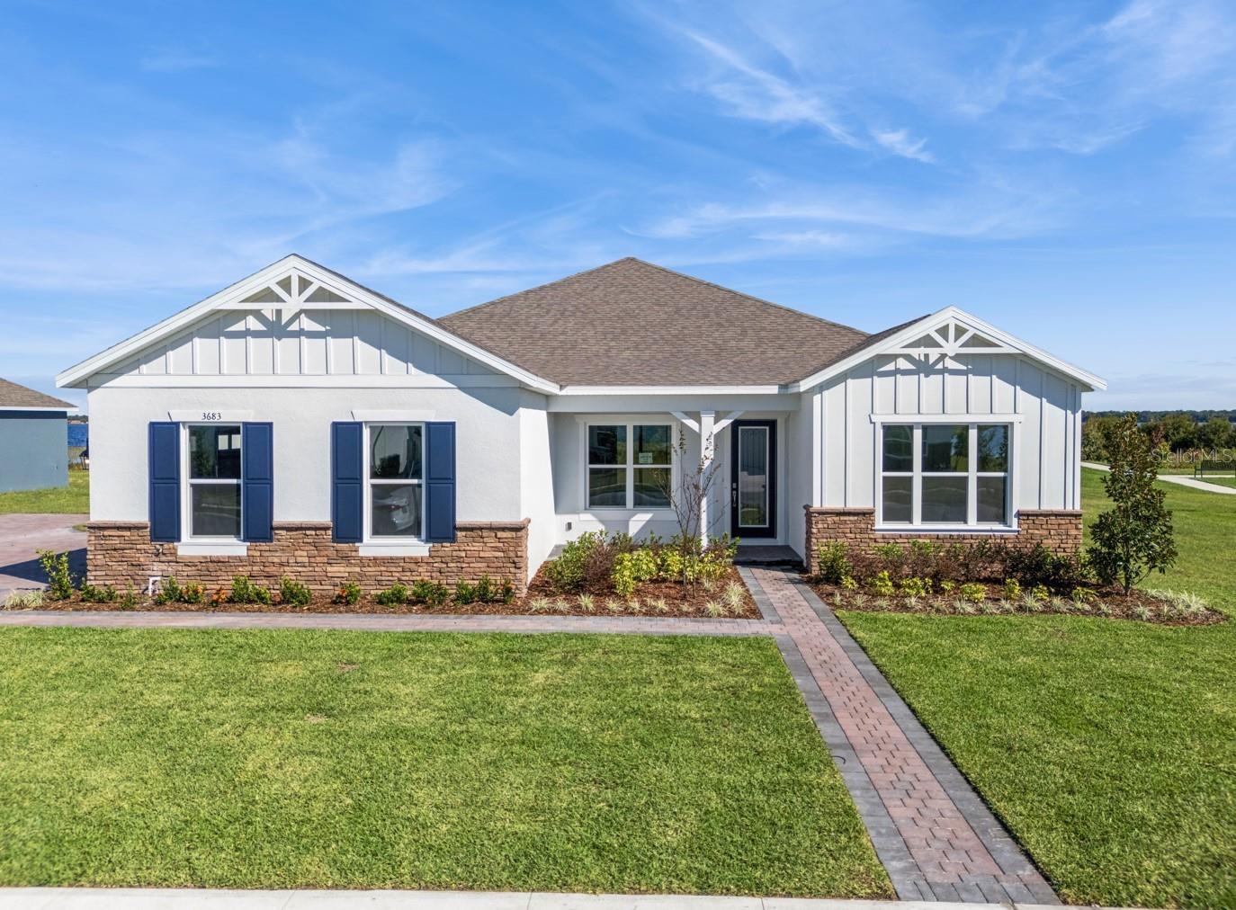 The Conrad is a vibrant one-story floorplan in Buena Lago. It is a 4 bedrooms, 3 bathrooms, 2,745 sq ft, an open kitchen, and a covered lanai. Features include tile floor, stainless steel appliances, quartz countertops, and smart home technology. The primary bedroom has an ensuite bathroom, while two additional bedrooms share a second bathroom. Contact for more details.*Photos are of similar model but not that of exact house. Pictures, photographs, colors, features, and sizes are for illustration purposes only and will vary from the homes as built. Home and community information including pricing, included features, terms, availability and amenities are subject to change and prior sale at any time without notice or obligation. Please note that no representations or warranties are made regarding school districts or school assignments; you should conduct your own investigation regarding current and future schools and school boundaries.*