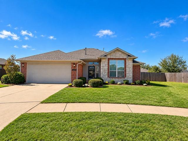 Welcome to this charming, updated three-bedroom, two-bath home on an interior corner lot in Edmond. The thoughtfully designed split floor plan offers comfort and privacy, while a brick fireplace creates an inviting focal point in the living space. Step outside to a spacious back patio, perfect for relaxing or entertaining, overlooking a fenced backyard and beautifully maintained yard. Located within the Edmond Schools district, this welcoming home blends everyday convenience with comfortable indoor and outdoor living.