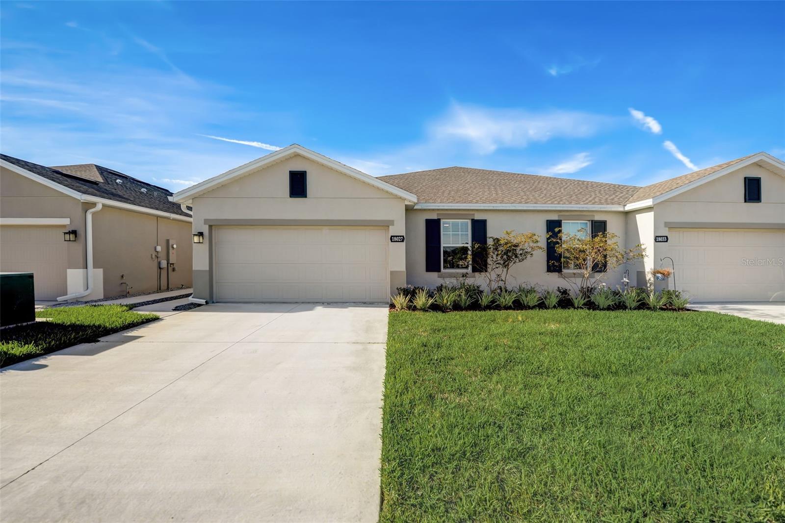 Short Sale. This like-new construction villa has upgrades galore! As you step inside, you'll be greeted by an inviting open floor plan that seamlessly connects the living, dining, and kitchen areas. The kitchen boasts stunning white 42" cabinets that provide ample storage space, complemented by sleek quartz countertops that add an elegant touch. The stainless-steel appliances are a chef's delight, making meal preparation a breeze. A spacious pantry ensures you have plenty of room to organize all your culinary essentials. One of the highlights of this villa is its conservation view, ensuring a tranquil atmosphere with no rear neighbors. The generously sized master bedroom is a true retreat, featuring a large walk-in closet that offers ample space for all your wardrobe needs. The en suite master bathroom is complete with dual sinks and a walk-in shower. An interior laundry room adds to the ease of daily living. The community of Cypress Preserve is more than just a community; it's a lifestyle. This welcoming neighborhood offers a range of amenities, including a community pool, playground, dog park and green spaces, making it easy to connect with neighbors and enjoy outdoor activities. The low quarterly HOA fee includes your lawn maintenance. Situated in the heart of Land O Lakes, you'll have convenient access to a variety of shopping, dining, and entertainment options as well as just a short ride to the beautiful Florida beaches!