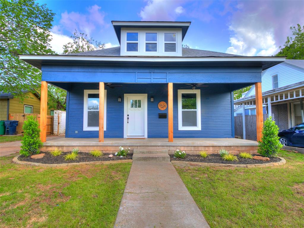 Nestled in the heart of OklahomaCity, OK, discover the distinctive charm of 1806 NW 38th Street.  This single-family home calls back to a better time in many ways, with its origins dating back to 1918.  Brought to new life with a bottom-up renovation in 2020 and then complimented with a new stem-wall and improved foundation, this home is ready for another century of fun, food, family, and friends!  Inside are three bedrooms, each providing a private retreat for rest and rejuvenation.  The designer kitchen, spacious living and dining space, oversized lot, and central location make this home a 9 and YOU will make it a 10.  You're better together, and you are what makes a building more than that:  a home.FYI the huge foundation project that was just completed has a 25 year warranty that will be transferred to you at closing. Owner of this property is a licensed real estate agent (OK 176280)