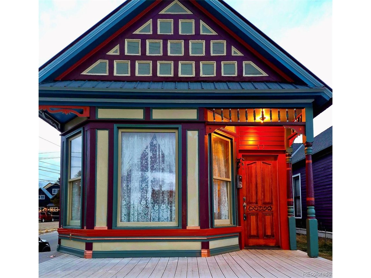 Mountain views, walkable downtown living, and year-round adventure await in this charming Victorian just one block from Leadville's vibrant Harrison Avenue. Enjoy easy access to shops and restaurants, the Mineral Belt Trail, schools, and the public library-all just steps from your door.This inviting home blends historic character with thoughtful modern updates. Major improvements include radiant in-floor heat throughout, on demand hot water, updated electrical and plumbing, and a partial roof replacement and foundation repointing completed in 2025.Inside, the light-filled living area features vaulted ceilings, warm wood floors, a cozy wood-burning stove, and beautiful mountain views from the living room, bedrooms, and bathroom. A charming loft adds flexible space for reading, guests, or storage. The home lives larger than its footprint thanks to a smartly configured layout with two comfortably sized bedrooms and a full bath featuring both a walk-in shower and a classic clawfoot soaking tub.Outdoor spaces maximize Leadville's famous sunshine, with a front deck showcasing spectacular mountain views, a cozy back patio, and a small side yard ideal for pets.With endless cross-country ski trails, high-alpine access, and short drives to Ski Cooper, Copper Mountain, and Vail, this home is the perfect basecamp for year-round mountain adventure. Eligible as a short-term rental and with a strong rental history generating $1,850/month, it also offers attractive versatility.Historic charm, major system upgrades, and unbeatable location-this Leadville Victorian is ready for its next chapter