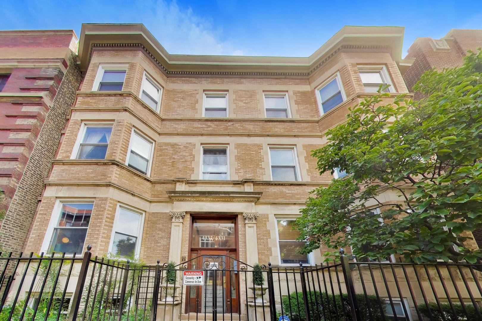 Beautifully updated and exceptionally spacious, this 4-bedroom, 2-bath duplex offers 2,000 square feet of living space in a gorgeous vintage building on a quiet, tree-lined dead-end block. The bright main level combines wonderful vintage character with thoughtful updates and features a generous living room, separate dining room, breakfast/sun room, two bedrooms, and a full bath. The expansive lower level adds tremendous flexibility with a large family room, two additional bedrooms, a second full bath, and abundant storage-ideal for guests, home offices, workout space, or simply room to spread out.    Garage parking is included. And the location is better than ever: just steps from the soon-to-open Trader Joe's, the lakefront, shopping, and convenient public transportation, yet tucked away on a peaceful residential street that feels removed from the bustle of the neighborhood. A rare combination of space, character, updates, garage parking, and an outstanding lakefront location.