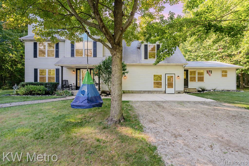 Welcome to your private retreat at 4262 W Fike Road! Set on nearly 15 acres, this property offers the ultimate blend of relaxation and recreation with its private sand volleyball court, sparkling in-ground/above-ground pool with an overlooking terrace, and a Tiki bar — all perfectly paired with a beautifully updated home that combines rustic charm and modern comfort.
Featuring over 2900 square feet of living space, it offers 4 bedrooms, 3.5 bathrooms, and spacious gathering areas perfect for entertaining or relaxing with family.
Step inside to find a warm, open-concept layout with a cozy stone fireplace, and large windows that fill the home with natural light and stunning views. The kitchen is designed with both style and function in mind, complete with ample cabinetry, updated appliances, and a center island.
The primary suite is your personal escape, with a private bath and walk-in closet. 
The mother in law suite offers its own entrance, kitchen and living space!
Outdoors, enjoy wide-open acreage with trails, mature trees, and room to roam — whether you’re hunting, riding, or simply soaking in the peace and quiet of country living. A large pole barn provides extra storage for equipment, toys, or hobbies. Solar panels push this property over the edge!
Located just minutes from Coleman, Midland, and Clare, this property offers the perfect balance of seclusion and convenience.
Don’t miss the chance to own your slice of Mid-Michigan paradise!