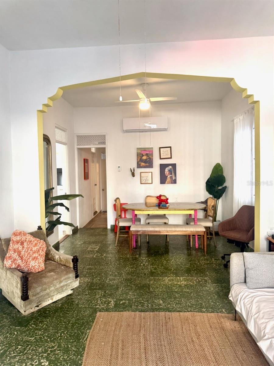 Spacious 2 story home with two income-producing apartments. Generating $60k/yr. High Ceilings and an "Art Deco feel" just off Loiza St.  Ground floor apartment has four bedrooms, two bathroom, a spacious green yard, storage/ laundry room outside and a comfortable front porch. Both apts have fully equipped kitchens with  stoves/ ovens, refrigerators and AC units in the master bedrooms. The property has great cross ventilation all throughout, plus ceiling fans in the bedrooms.   Second-floor apartment has 3 bedrooms, 1 bathroom and two balconies. The property is in excellent conditions. Only 3 blocks from the beach. Calm and quiet neighborhood.  Easy expressway access and walking distance to restaurants, pubs and shops. Come see this great space before it slips away. Perfect for long or short term rentals. Property tax : $1,013.37/yr