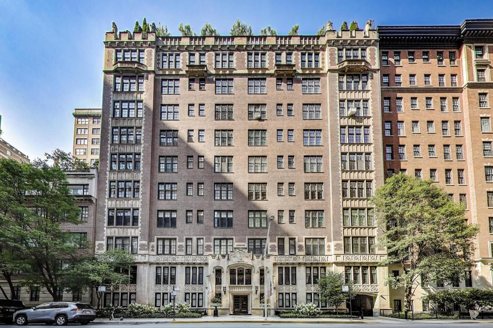 Beautifully renovated with bespoke finishes, this 3,000-square-foot home in this historic pre-war Fugard & Knapp intimate 19-unit building on Walton Place is the perfect blend of timeless charm and modern living. From the moment you step into the grand gallery foyer, you'll feel the sense of space & elegance this home offers. The oversized living room is a showstopper with its stone fireplace and vintage-inspired ceiling details, creating the perfect backdrop for both cozy nights in and lively gatherings. Just beyond, a gracious dining room with a built-in wine room makes entertaining effortless.  The chef's kitchen is as functional as it is beautiful, with abundant storage, top-tier appliances, and a smart layout that makes cooking a joy. For work or relaxation, the fourth bedroom has been reimagined as a warm and inviting library/den/office-a space that feels as practical as it is inspiring. Each of the home's four bathrooms has been freshly updated with a luxurious touch, ensuring comfort for family and guests alike. Thoughtful upgrades since 2022 bring even more peace of mind, including: Motorized bedroom shades, Two wine refrigerators, New LG washer & dryer, High-efficiency Unico HVAC system, Renovated guest bathroom, Designer lighting, drapery, and finishes throughout. Enjoy the brand new full renovation & restoration of the stunning building lobby. This rare offering is more than just a home-it's a place to live, work, gather, and recharge in one of the city's most special boutique buildings.
