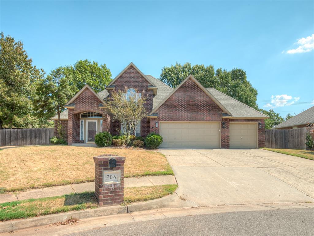 Welcome to this beautifully maintained 4-bedroom, 2.5-bath home in desirable Clayton Pond, perfectly situated on a quiet cul-de-sac with convenient access to I-35. Fresh interior paint and updated fixtures give this home a refreshed, move-in-ready feel while maintaining its comfortable, welcoming character.The spacious living room features beautiful wood floors, a cozy fireplace, and built-in bookshelves, creating a warm space for relaxing or entertaining. The formal dining area opens seamlessly to the living room and also features wood flooring. The kitchen offers granite countertops, plenty of cabinet space, and a convenient eating area.The spacious primary suite features a vaulted ceiling. The primary bath includes tile flooring and a large walk-in shower. Three additional bedrooms are located upstairs and feature newer carpet, providing plenty of room for family, guests, a home office, or hobbies.The third-car garage has been partially converted into an approximately 10' x 10' room with heat and air, making it an ideal home office, workout room, hobby space, or flex room. Additional features include a storm shelter conveniently located in the garage floor and a new high-impact roof installed in August 2025.With its cul-de-sac location, refreshed interior, flexible bonus space, and convenient access to I-35, this Clayton Pond home offers comfort, functionality, and plenty of versatility for its next owner.
