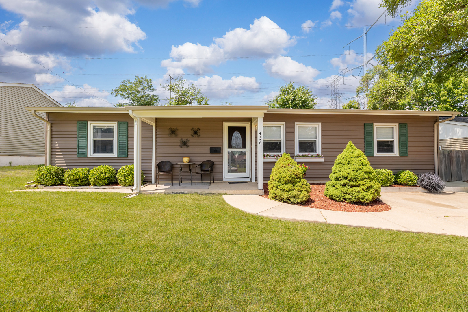Welcome to this beautifully maintained ranch-style home in the heart of Romeoville! Curb appeal shines with newer siding, a fresh roof (2022), and a convenient front driveway. Step inside to discover gorgeous stained hardwood floors that flow throughout the home, leading you through three spacious bedrooms and an updated kitchen featuring stainless steel appliances-perfect for modern living.    Enjoy peace of mind with a newer furnace and water heater (2020), plus ample closet space for all your storage needs. The huge backyard is ideal for entertaining, relaxing, or hosting gatherings under the open sky.    Located in a welcoming community with excellent schools, you're also just minutes from parks, local highways, public transportation, shopping centers, restaurants, and entertainment options-making this home as convenient as it is comfortable.    Don't miss your chance to own this move-in ready gem in a prime Romeoville location!