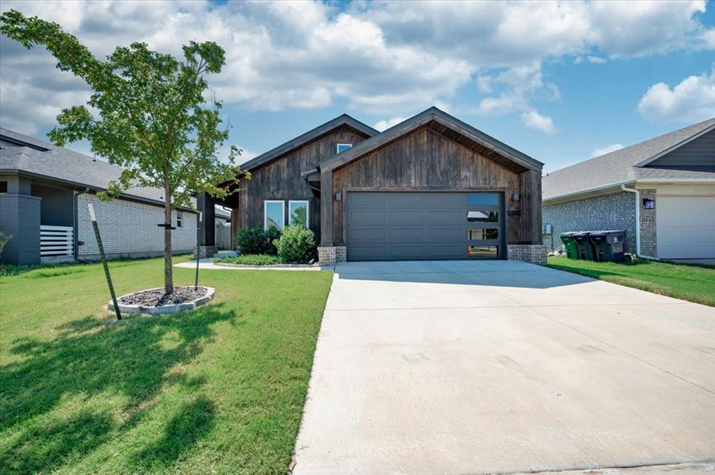 Priced to move in the desirable Featherstone community and located within Moore Public Schools! This beautifully maintained home offers the perfect combination of a convenient location, thoughtful upgrades, and a floor plan designed for everyday living. You’re just minutes from shopping, dining, and everything the Moore area has to offer, with easy access to I-35 and I-240.Inside, the kitchen features quartz countertops, a gas range, farmhouse sink, and an open layout that flows into the main living space with warm wood flooring. The primary suite offers dual vanities, a walk-in shower, garden tub, and oversized walk-in closet. A mudroom, additional utility storage, and a 2-foot garage extension add even more functionality. Plus, the washer and dryer stay with the home, making this one even more move-in ready!Featherstone offers walking trails, ponds, a playground, splash pad, and beautiful green space throughout the neighborhood. Students currently attend Wayland Bonds Elementary, Southridge Junior High, and Southmoore High School.And there’s even more value for buyers! When financing with Lisa Buck Harwi at Great Plains Bank, qualified buyers can receive a 1% lender credit upon approval to use toward closing costs or a rate buy-down.This home is priced to get your attention and ready for its next owner!