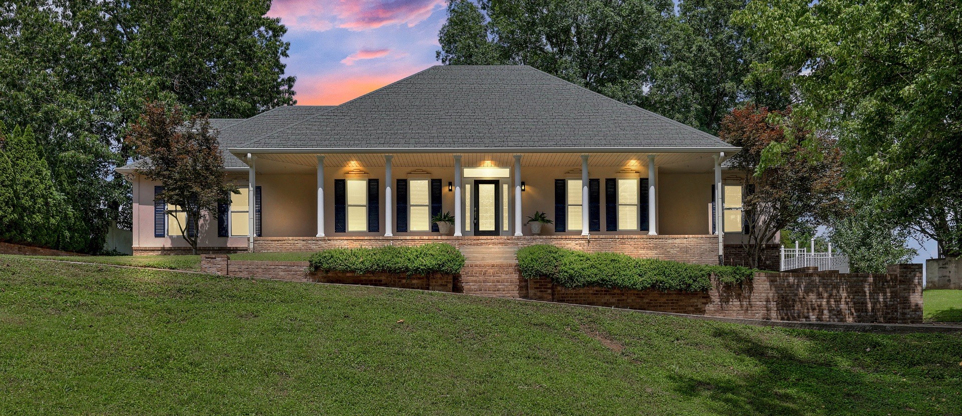In the heart of Sango on over an acre lot! All bedrooms on the main floor, plus a full unfinished basement with a finished full bathroom—perfect for future expansion or storage. The extra-large kitchen features abundant cabinet space, and the backyard is made for entertaining with a beautiful view and outdoor kitchen. Two-car garage on the main level and a third garage in the basement add convenience and flexibility! Basement is 1706 soft and unfinished, the possibilities are endless.