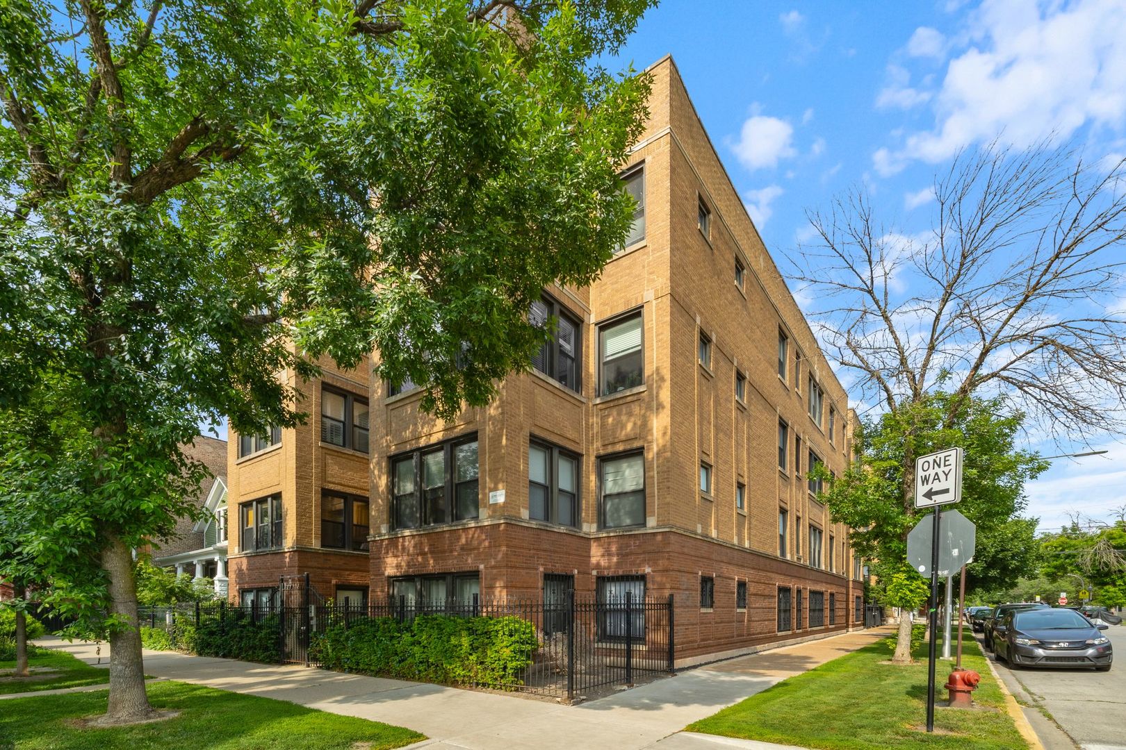 Beautiful light & bright 2BR condo in an exceptional location on the Boulevard between North and Armitage, a short walk from the award-winning restaurants, funky boutique shops, parks like the 606 trail and Palmer square, and all the public transportation options that make Logan Square so popular.  A brilliant floorplan with a natural flow featuring two giant bedrooms at opposite ends of the apartment; an upgraded bath with marble flooring, oversized jetted tub, separate standing shower, and double-bowl vanity; a large living room with gas fireplace; separate sun-room perfect for dining; a long kitchen with granite countertops, custom cabinets and stainless steel appliances; leading to a private back deck; also in-unit laundry and central HVAC.   In the east bedroom there's a brand-new white built-in with shelves, cabinets and Murphy bed, plus a large closet; the west bedroom has two fully organized closets plus additional extra storage tucked-in all over.  Relocating seller, contract will require extra disclosures from relo company.  Outstanding condition, move-in as soon as you're ready!