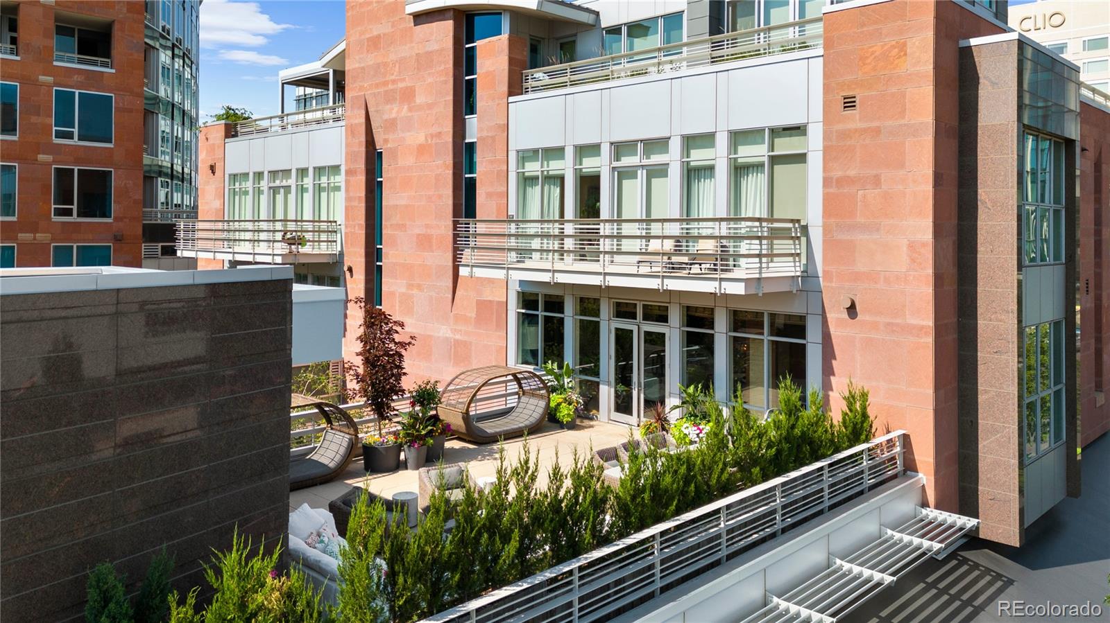 Experience elevated living in the heart of Cherry Creek North! Step into refined luxury with this exceptional 3-bedroom, 3.5-bath residence occupying half a floor in the prestigious NorthCreek Flats—Cherry Creek North’s only private, gated & full-service community. A private elevator opens directly into your home, revealing a thoughtfully designed open-concept layout bathed in natural light from expansive floor-to-ceiling windows. Enjoy seamless indoor-outdoor living w/ an oversized private terrace—over 1,000 sq ft—perfect for al fresco dining, lounging, or entertaining around the fire pit. The interior blends mountain charm with urban sophistication, featuring elegant finishes, rich textures, and a warm, contemporary aesthetic. The chef’s kitchen is a culinary dream, outfitted with sleek cabinetry, a stylish island, Wolf double ovens and gas range, Sub-Zero refrigerator, and a dedicated wine cooler. A double-sided fireplace adds ambiance, separating the formal living and dining areas from a cozy family room. Retreat to the spacious primary suite, complete with a sitting area, fireplace, and spa-like en-suite bath featuring dual vanities, a soaking tub, glass-enclosed shower, and a generous walk-in closet. A second bedroom with its own en-suite ensures privacy and comfort for guests.
A rare bonus, the separate casita—one of only two in NorthCreek—offers flexible space for a guest suite, home gym, or creative studio, complete with a 3/4 bath. Additional highlights include a dedicated office, a well-appointed laundry and storage area, and two reserved parking spaces in a secure underground garage. All of this, just steps from the premier shopping, dining, and cultural experiences that make Cherry Creek North one of Denver’s most sought-after neighborhoods. This is a one-of-a-kind opportunity to live in style and comfort in the heart of it all.