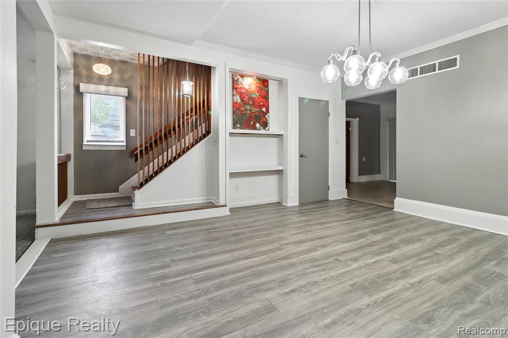 Seller willing to offer concessions toward buyer’s closing costs, pre-paids, taxes, and/or rate buy-down. Seller open to providing allowable lender-approved concessions. Be the New Home Owner at the spacious 414 Oak Street and Walk to Cross Street, the park, schools, festivals in this large- quintessential Depot Town Mid Century Modern Home -offering two common areas and a first floor primary bedroom with a fantastic backyard,  MUST SEE extensive garage with a workshop (more photos upon request), and so much more (more photos on the way)!!! This home will impress you from the moment you open the door. Please be sure to check out the super cool historic oak peek-a-boo window on the front door. Home boast of a solid oak staircase and lots of oak trim. This jewel on Oak street is ready for you and yours. Close to many opportunities in the city of Ypsilanti. This location is walkable, adorable and historic.  This home does not have a historic plaque, but it definitely has a historic flair, and so much more. Easy to schedule an appointment. This home is unforgettable.