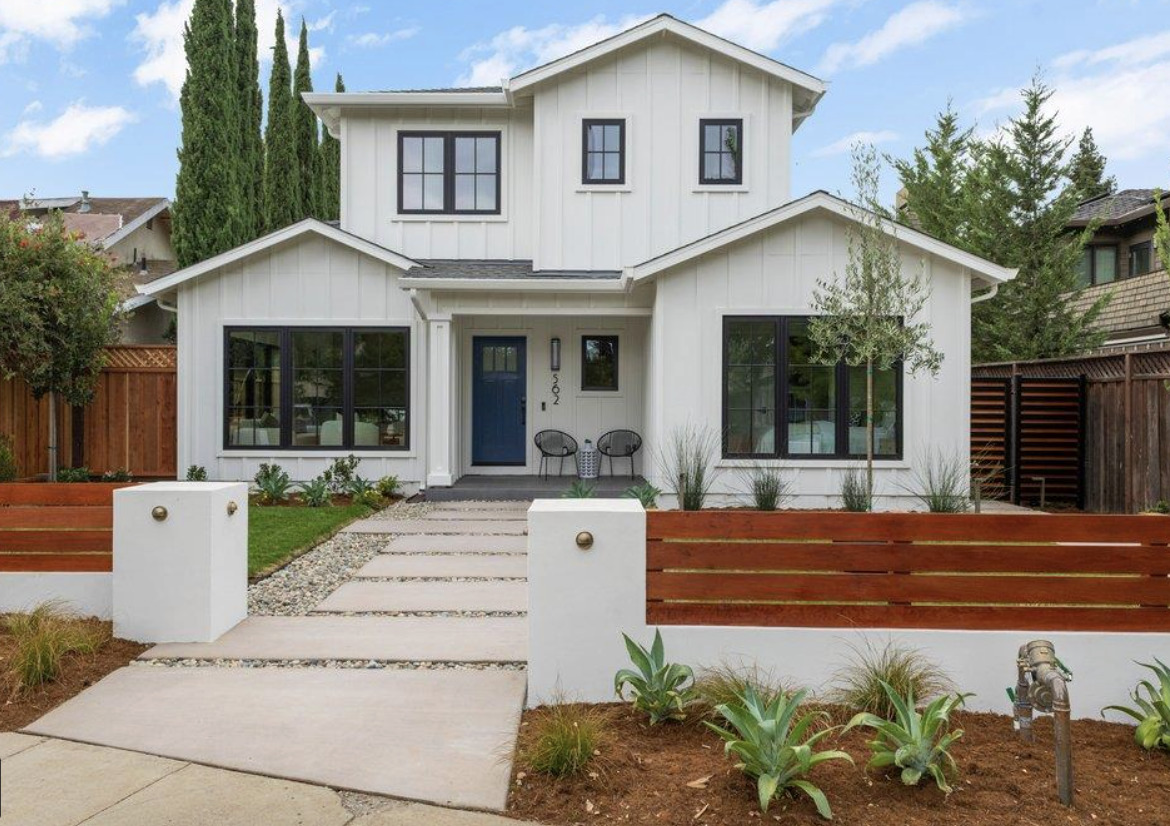 Stunning new construction in coveted Old Los Altos offering appx. 3,383 total sf with 6 bedrooms and 5 baths across a beautifully designed 2-story main residence and substantial 2-story 2nd residence. The 2,261 sf main home features 4 bedrooms, 3.5 baths and dual primary suites, one on each level, ideal for flexible or multi-generational living. An expansive great room connects the family room, dining area and chef's kitchen with custom cabinetry, contrasting island, quartz counters, brushed-gold accents and Thermador & Bosch appliances. Separate formal living room showcases a dramatic linear fireplace with stone surround. Wide-plank oak floors, black-framed windows & expansive glass doors enhance the indoor/outdoor connection. Bluestone and brick terraces open to a landscaped central lawn shared by both residences. The 1,122 sf 2nd residence offers 2 bedrooms, 1.5 baths, full kitchen, living space & laundry. Attached 2-car garage w/separate gated rear-street access. Owned solar + 220V EV charging. Just steps to Shoup Park, with Downtown Los Altos shops, dining & cafes within easy walking distance. Convenient to Stanford, major tech campuses & Silicon Valley commute routes. Top schools: Bullis Elementary, Egan Middle & Los Altos High.  *Room dimensions not available. Listing agent and seller make no guarantee on room dimensions or square footage.