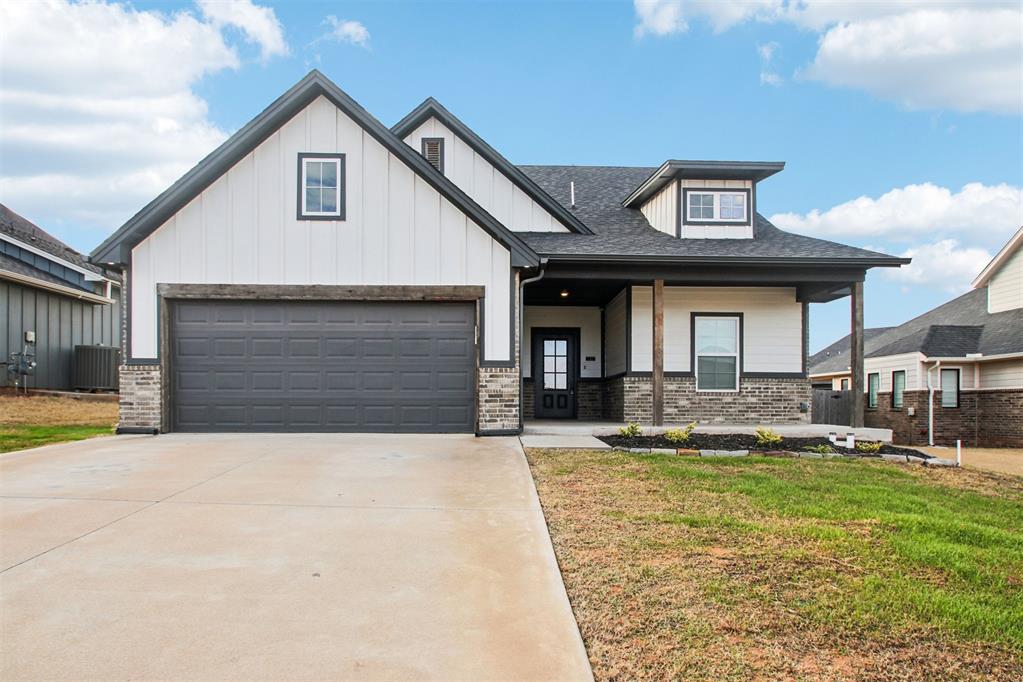 4-bed, 2-bath home just under 2,000 sq ft with a smart, flexible layout. Three bedrooms on the main level, including a private primary suite, plus a large upstairs bedroom or bonus room. Open-concept kitchen, dining, and living space ideal for everyday living.Built with quality and efficiency in mind—post-tension foundation, Hardie siding and trim, 96% efficient HVAC, whole-home air filtration with fresh air intake, tankless hot water heater, and LED lighting throughout for low utility costs.Community pool and club house opening Summer 2026.