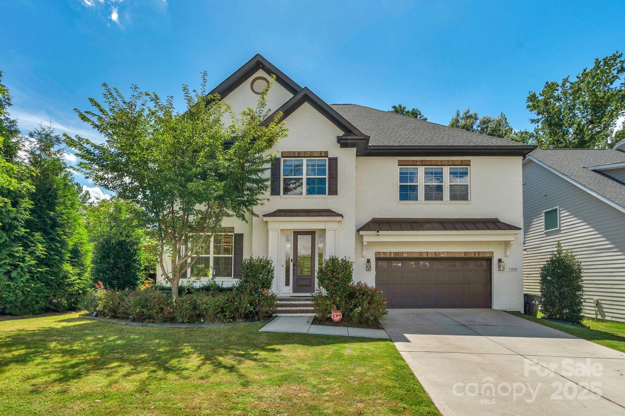 Gorgeous 6 bed 5 full bath former Model Home in the heart of Ballantyne. 7203 Bellera Court is walking distance to the "Y" and Hawk Ridge Elementary.  Minutes to the Bowl, Ballantyne Resort and Ballantyne Shopping.  Meticulously maintained home has all new flooring throughout. Freshened up paint as well. Amazing kitchen with all stainless appliances. Gas cooktop with top of the line hood for the serious chef in the family.  Built in Steamer as an added bonus. Huge island for food prep with extended table.  Modern floor plan that flows into the family room and dining areas especially for entertaining. Guest Bed on the main with a full bath when the stairs get to be too much.  5 beds and 3 full baths on the second floor.  Primary bedroom with amazing Built In cabinets and walk in closet. Ensuite bath with huge walk in shower / garden tub combo. 572 square foot bonus room on the 3rd floor with incredible wall of cabinets and full bath. EV Charger.  List of updates is on the MLS documents