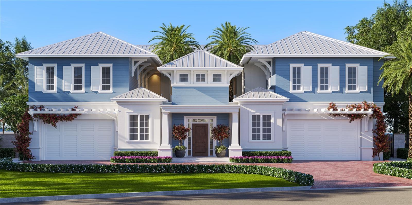 Pre-Construction. To be built. Spectacular Open Bay Waterfront with Downtown St Pete Views also with 8 car garage and over a half acre lot with pickleball court included. There are homes that are built, and there are homes that are crafted. The Edgewater is a rare creation-an estate that stands as a breathtaking expression of architectural artistry by the award-winning Windstar Homes. With over 5,335 sq. ft. of refined living space and an impressive 13,718 sq. ft. under roof, this residence is not just designed to house
life-it is designed to elevate it.
Your journey begins the moment you arrive at the serene waterfront. The estate's presence is undeniable-commanding, elegant, yet warmly inviting. A grand eight-car motor court welcomes you, setting a tone of sophistication that continues at every tum. Beyond the entry, a private courtyard unfolds-a tranquil oasis that sets the stage for the home's central promise: a life of beauty, harmony, and connection.
Cross the threshold, and the interiors come alive with light. Expansive windows capture shimmering water views, while curated finishes and architectural detailing speak to the Windstar tradition of excellence. The open-concept living spaces are both impressive and intimate-perfectly balanced to host grand celebrations or quiet evenings at home.
At the heart of the home, the chef's kitchen is both a showpiece and a workspace, equipped with professional-grade Sub-Zero appliances, an oversized walk-in pantry, and a fluid connection to the great room and dining areas. Whether preparing a gourmet feast or sharing coffee at sunrise, this is a space where function meets artistry.
The primary suite is a sanctuary unto itself-privately set, with spacious custom closets, a spa-inspired bath, and sweeping views that bring serenity into every morning. A media room offers the ultimate cinematic escape, while a dedicated fitness studio inspires health and vitality within the comfort of home.
 
Step outside, and the lifestyle unfolds in full. A covered loggia opens to an outdoor kitchen, framing the perfect setting for al fresco dining. The
resort-style pool reflects the sky by day and shimmers under moonlight, while the private pickleball court invites friendly competition. Lush landscaping completes the scene, creating an outdoor retreat as beautiful as it is functional.
Every inch of the Edgewater has been designed to be
timeless-capturing elegance while embracing modern luxury. This is more than a home; it is a living masterpiece, meticulously crafted to embody the Windstar Homes philosophy: where there is no limit to your dreams, and no detail is ever overlooked. Lot can be sold separately.