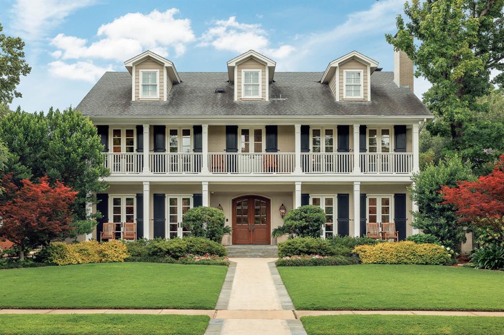 The perfect home in the fairway of University Park. Gracious and impeccably updated and maintained, with timeless Southern architecture, elegant proportions, and abundant natural light, this home offers a warm, welcoming feel from the moment you step inside. The spacious foyer leads to a formal living with fireplace, and dining room - both ideal for entertaining - alongside a spacious family room with built-ins, fireplace, and a full wall of French doors that open to the extended patio and pool. The light-filled kitchen features custom inset cabinetry to the ceiling, a center island, built in appliances including dual dishwashers, breakfast area, and thoughtful updates throughout. Upstairs, you’ll find four oversized bedrooms, including a serene primary suite with dual bathrooms and closets, soaking tub, separate showers, and an inviting wood-paneled office with fireplace, full bath and closet, and access to a private terrace. Two of the bedrooms share an updated bath with dual vanities, and the third bedroom is en-suite. A third-floor guest suite offers its own living area, bedroom, and full bath—perfect for visitors or multi-generational living. Outdoor living shines here, with a wood-burning fireplace, dining and lounge space, and a completely private backyard with a sparkling pool. The two-car garage is built to accommodate a car lift. The manicured and professional landscaping enhances the home’s classic Southern charm, which also features dual front porches on the first and second floors. Situated on a prime 70x150 lot, a short walk to Hyer Elementary, this is truly a very special home on one of the most desirable blocks in University Park.