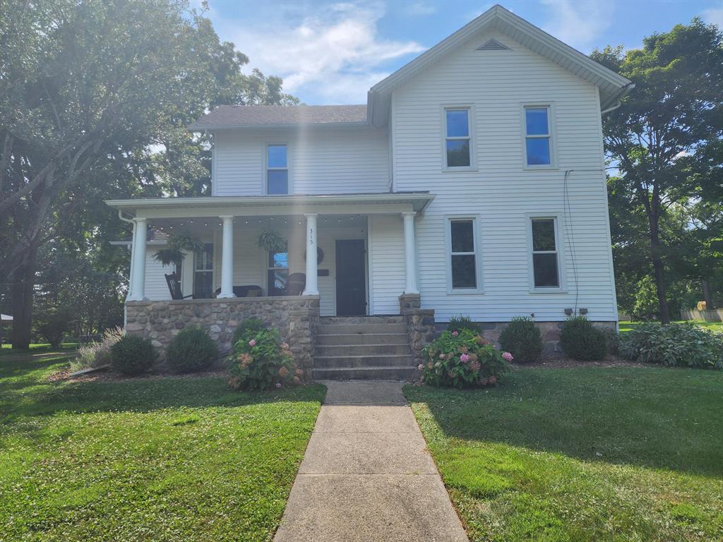 Historic 19th century gem in Saline city on more than an acre. This jewel of a home retains much  of it's historic charm yet lives like a contemporary home.  A past addition creating a casual living space with dining nook and seating area has benefitted from a reecnt kitchen upgrade. Other upgrades made to all first and second floor baths. Volume ceilings on main level and hardwood floors throughout. Main level has 2 bedrooms, 1 ensuite. Primary on second level with additioanl bedroom.  Formal living and dining round out main level. Expansive deck and charming front porch all within walking distance to vibrant downtown Saline.  Large Michigan basement and detached 2 car garage.